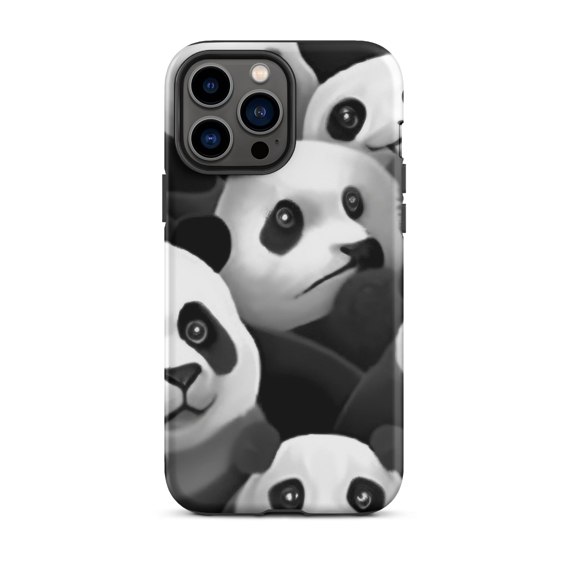Cute & Playful Panda Faces iPhone Case by Visual Verse - Image 22