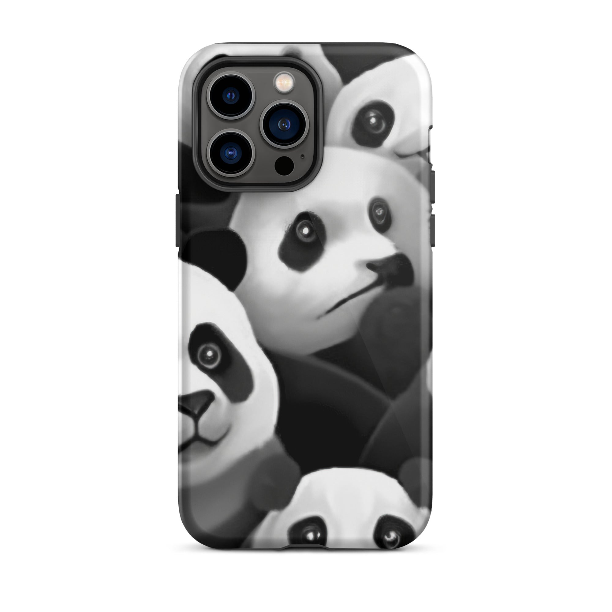 Cute & Playful Panda Faces iPhone Case by Visual Verse - Image 29