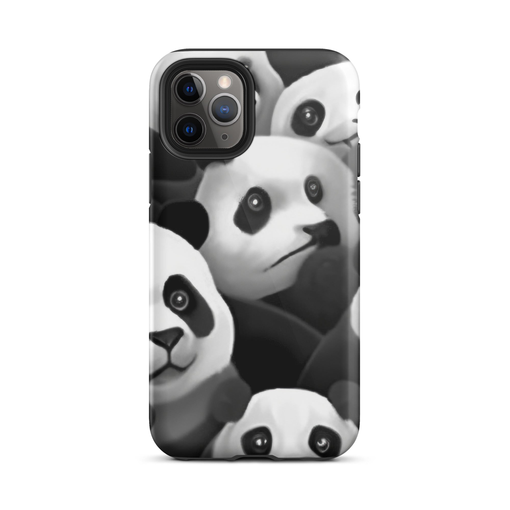 Cute & Playful Panda Faces iPhone Case by Visual Verse - Image 3
