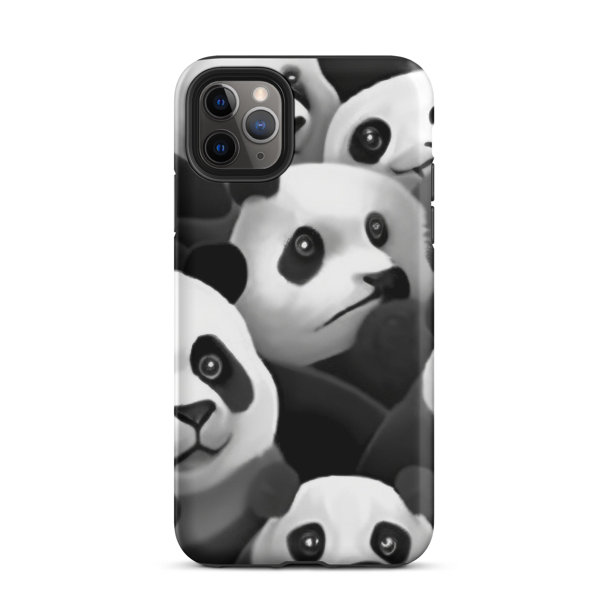 Cute & Playful Panda Faces iPhone Case by Visual Verse - Image 6