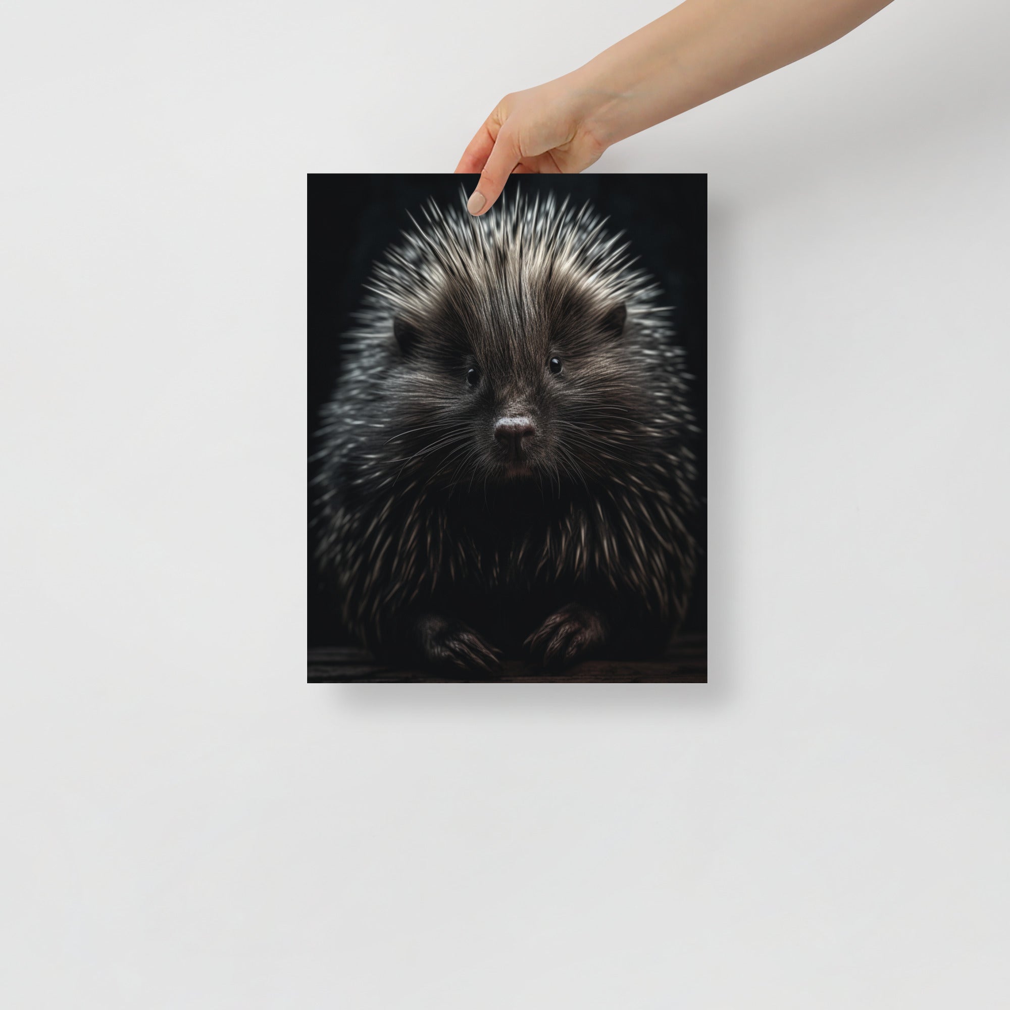 Cute Porcupine with Colorful Quills Art Poster by Visual Verse - Image 2