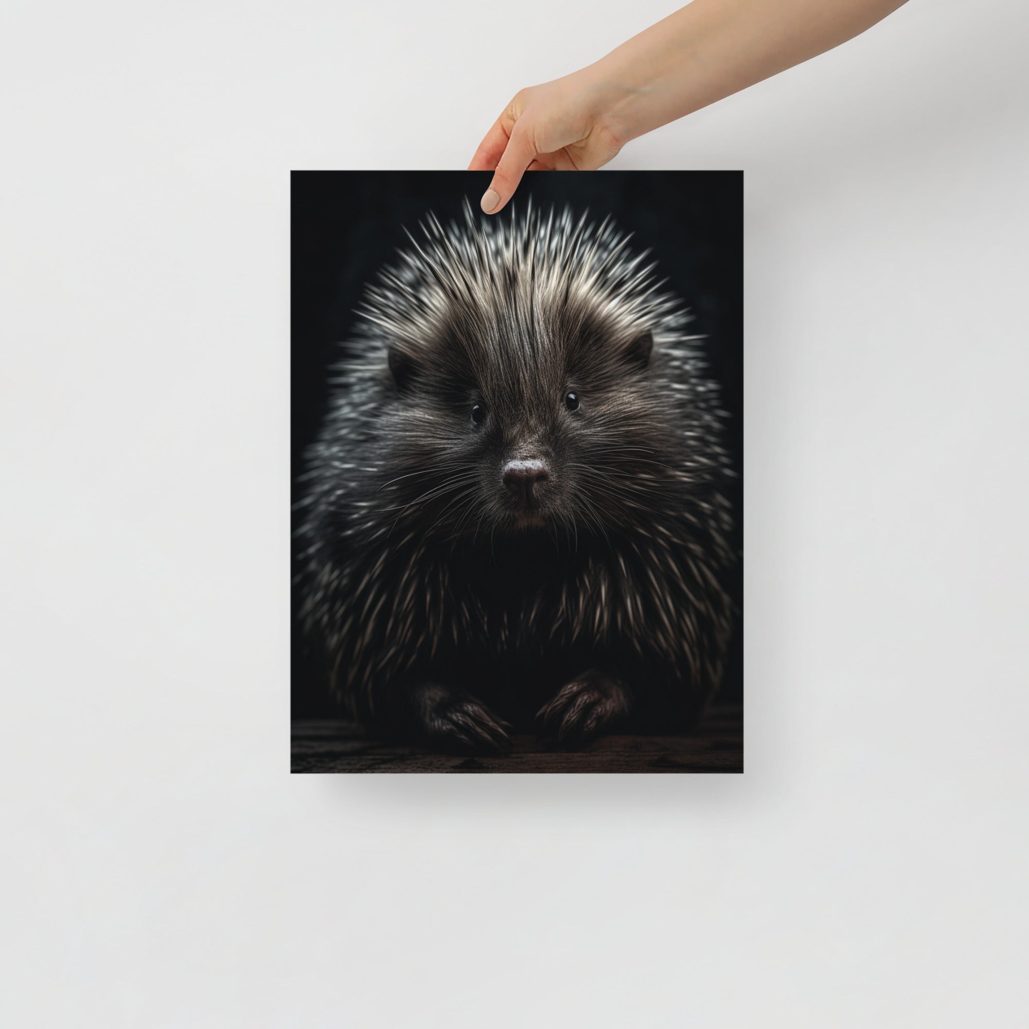 Cute Porcupine with Colorful Quills Art Poster by Visual Verse - Image 3