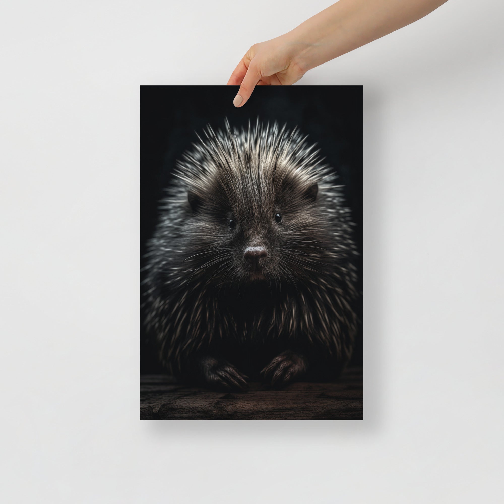 Cute Porcupine with Colorful Quills Art Poster by Visual Verse - Image 4