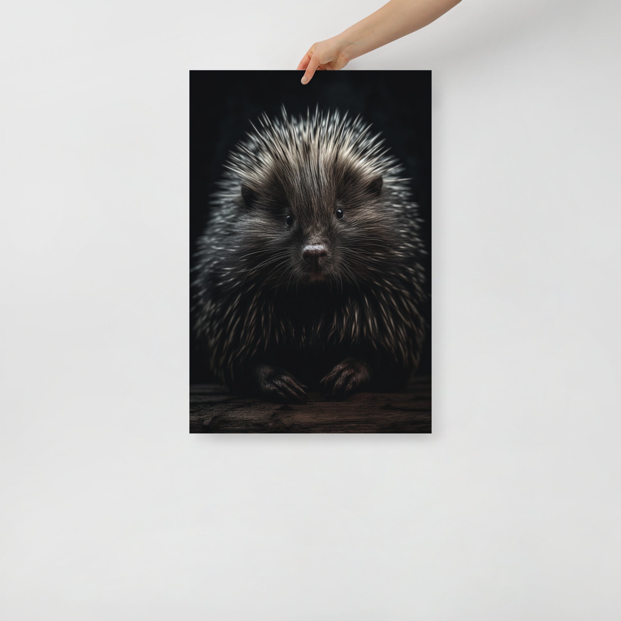 Cute Porcupine with Colorful Quills Art Poster by Visual Verse - Image 7