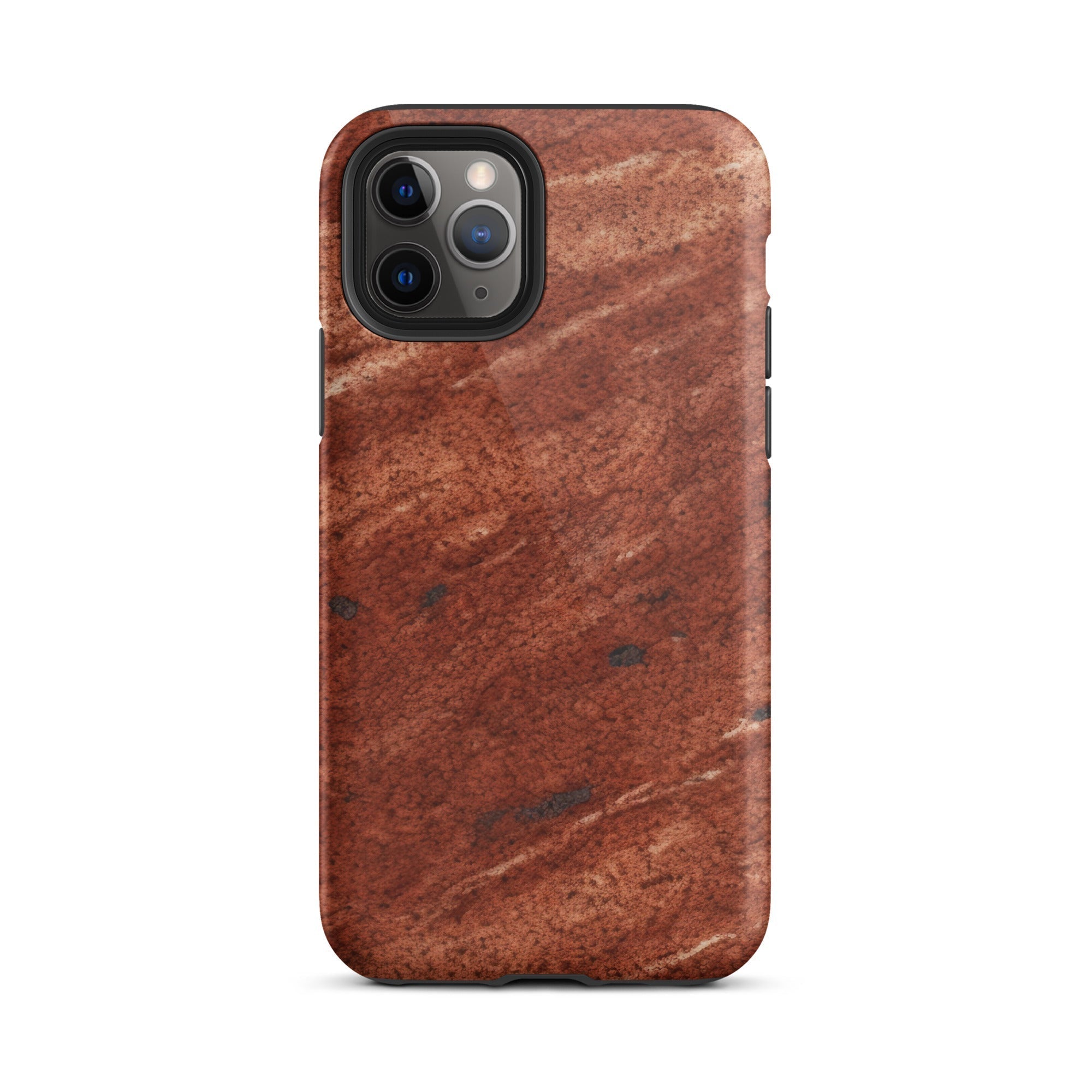 Dakota Mahogany Granite iPhone Case by Visual Verse - Image 3