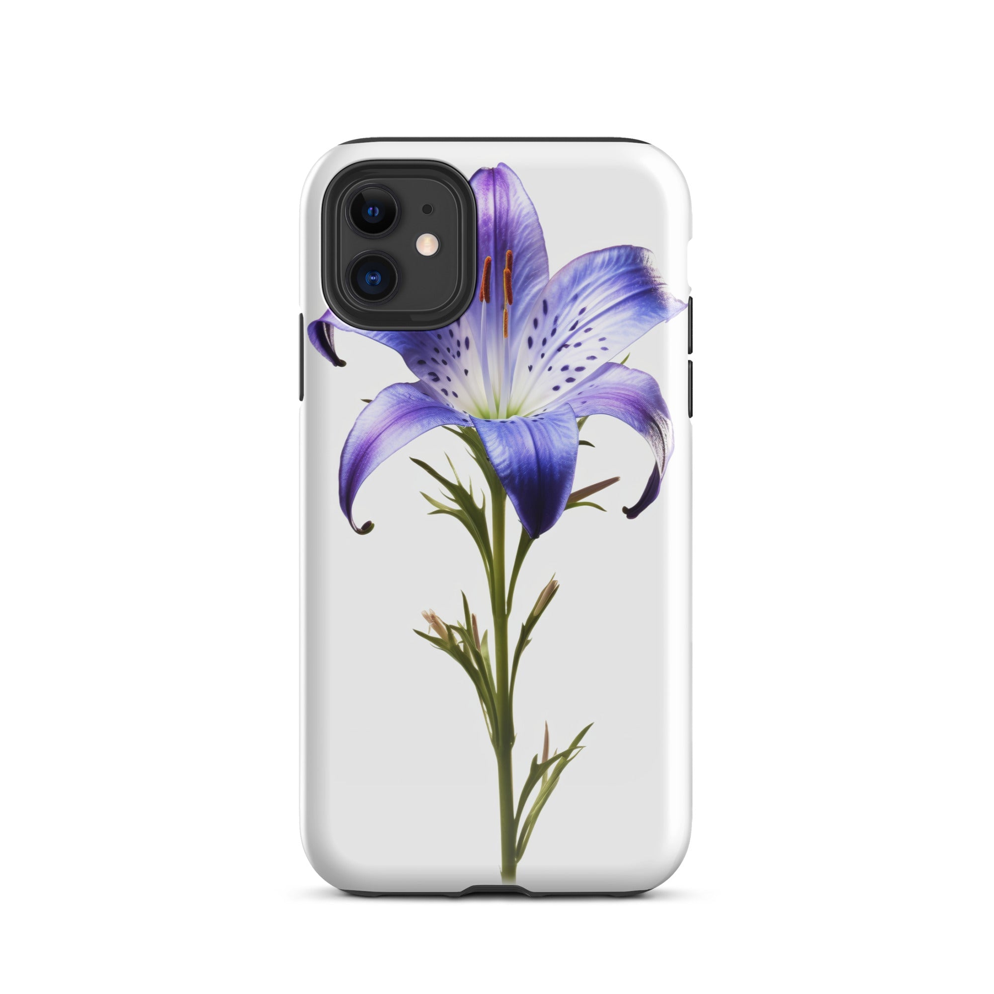 Dalmatian Bellflower Flower iPhone Case by Visual Verse - Image 1