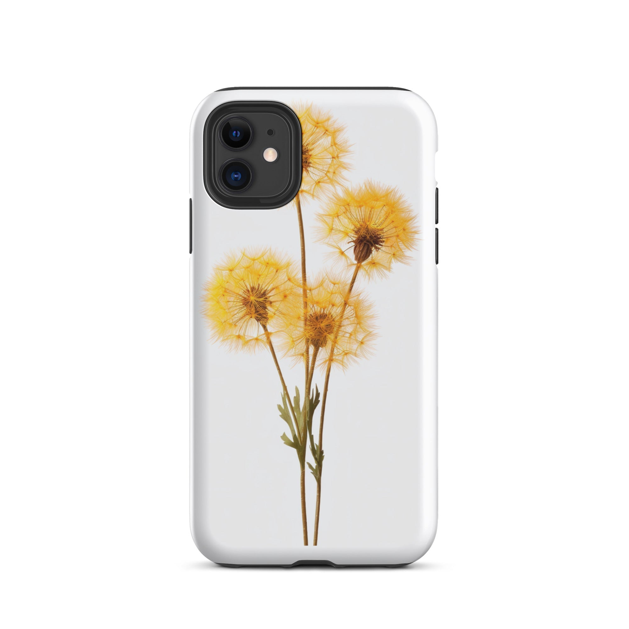 Dandelion Clocks Flower iPhone Case by Visual Verse - Image 2
