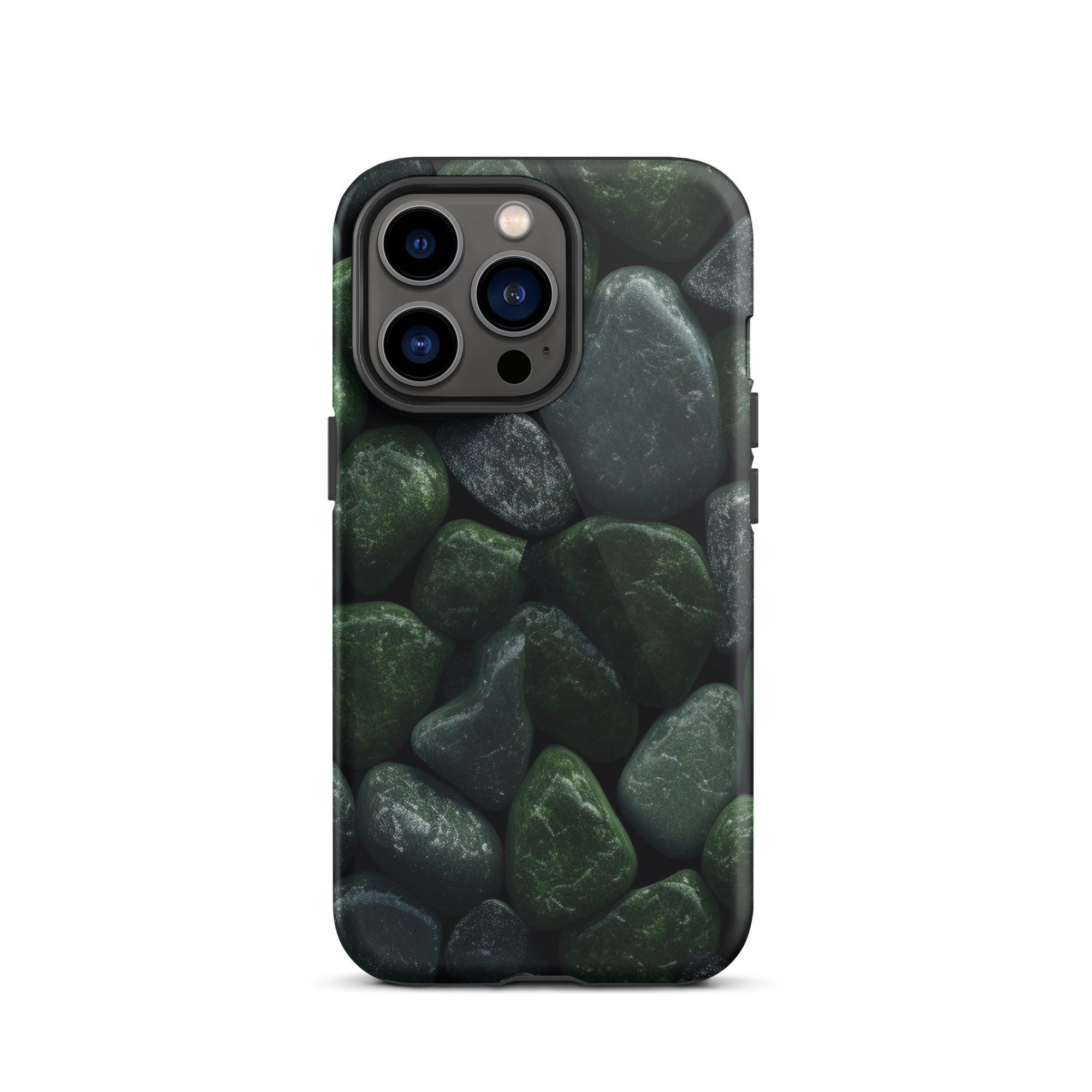 Dark Green Rocks iPhone Case by Visual Verse - Image 19