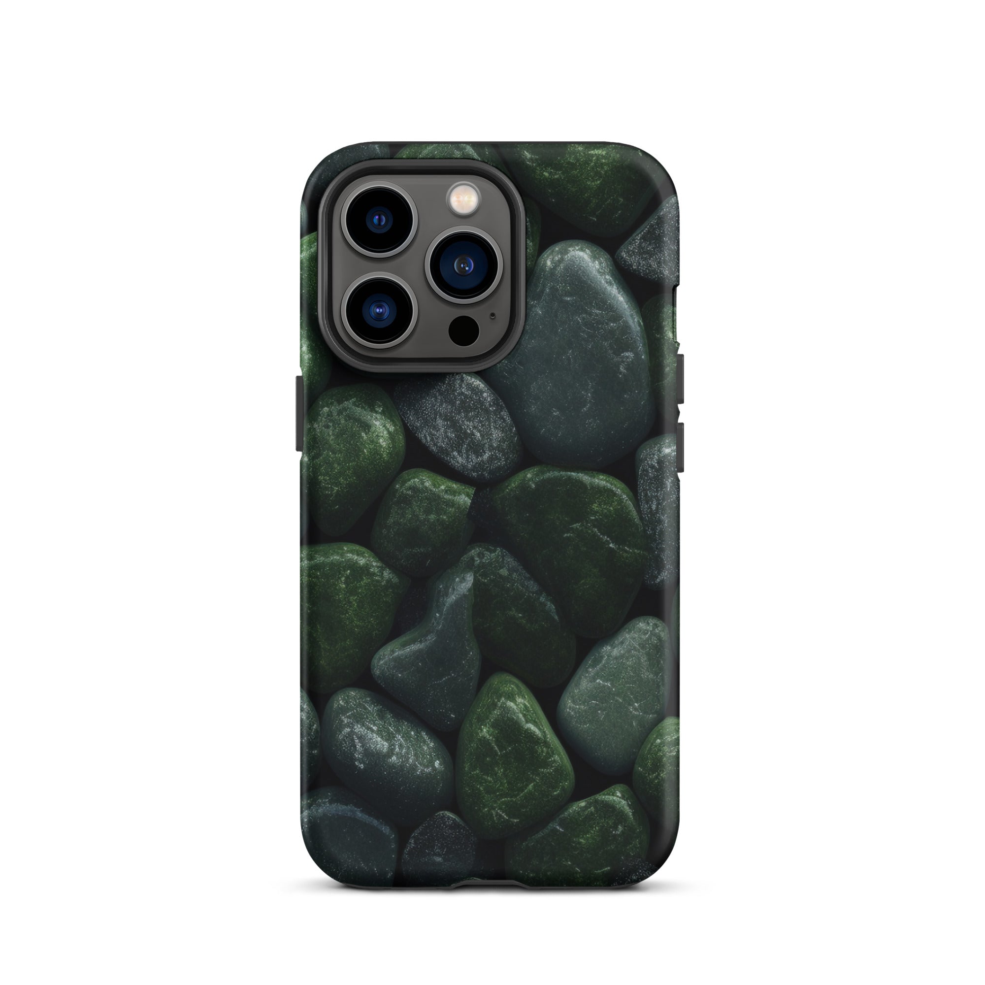 Dark Green Rocks iPhone Case by Visual Verse - Image 20