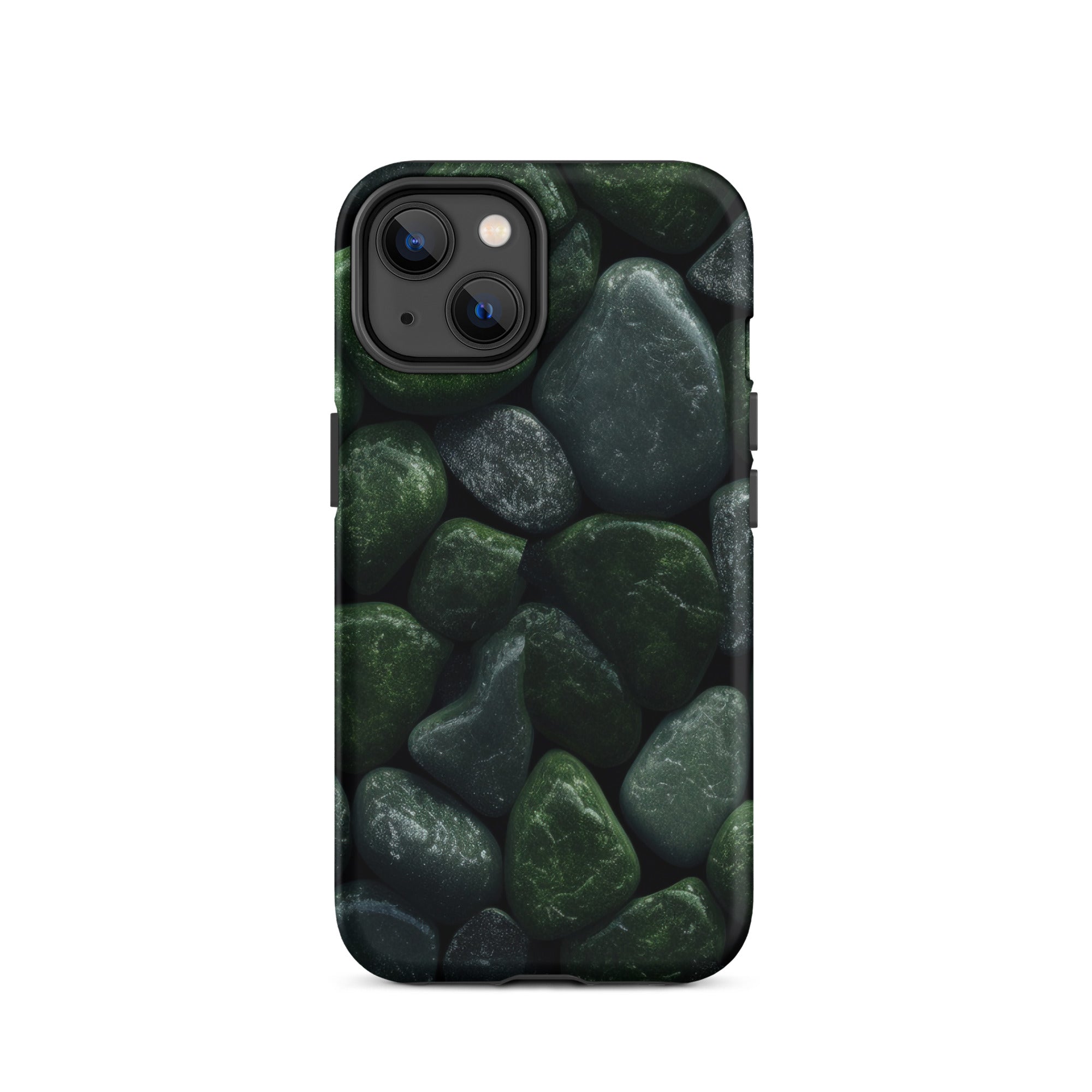 Dark Green Rocks iPhone Case by Visual Verse - Image 24