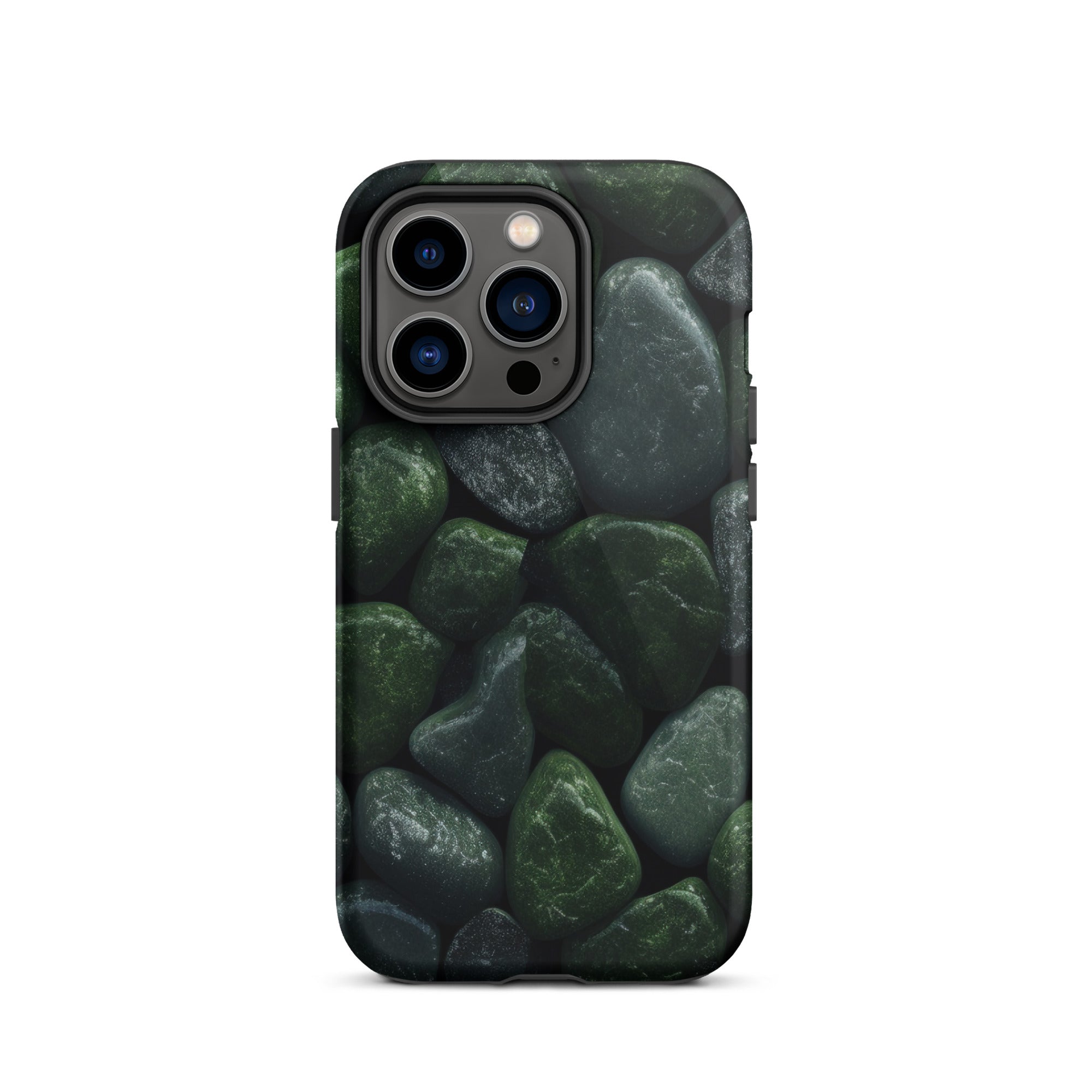 Dark Green Rocks iPhone Case by Visual Verse - Image 27