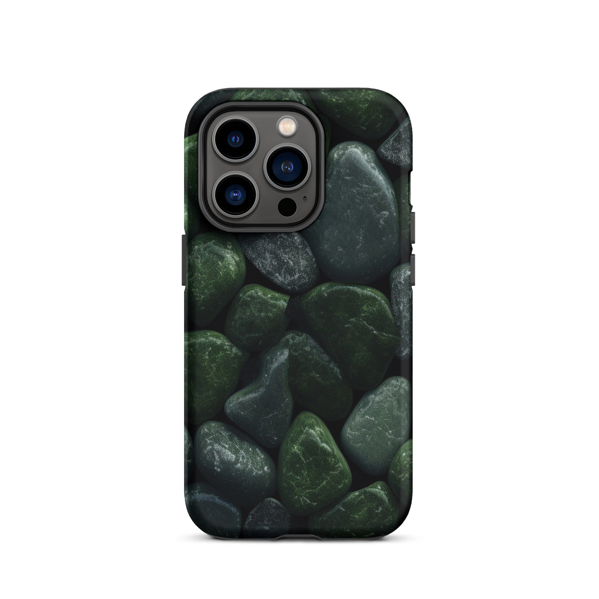 Dark Green Rocks iPhone Case by Visual Verse - Image 28