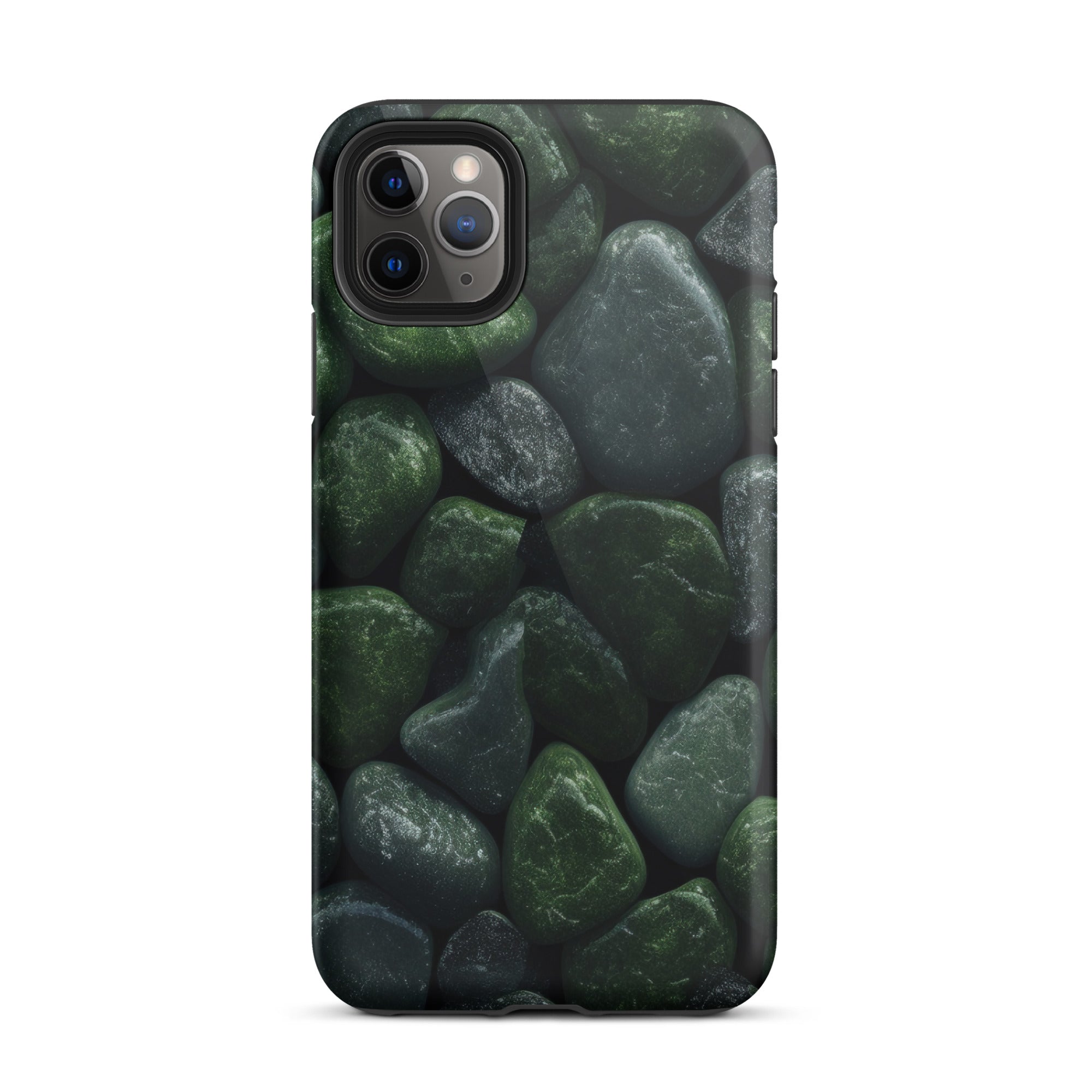 Dark Green Rocks iPhone Case by Visual Verse - Image 5