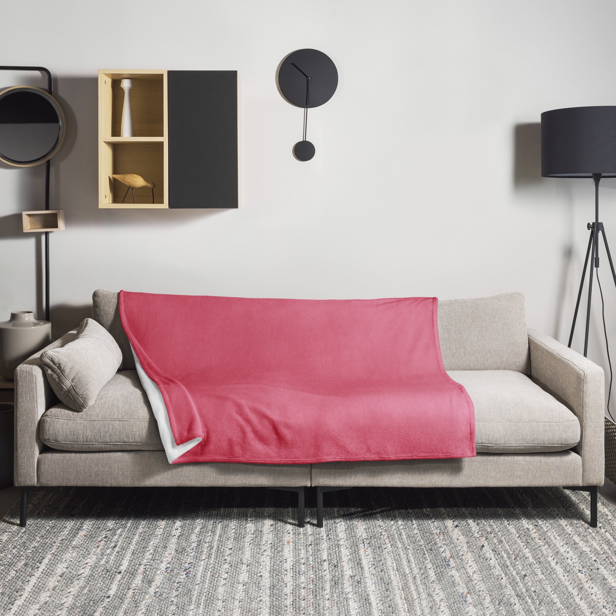 Deep Blush Color Blanket by Visual Verse - Image 1
