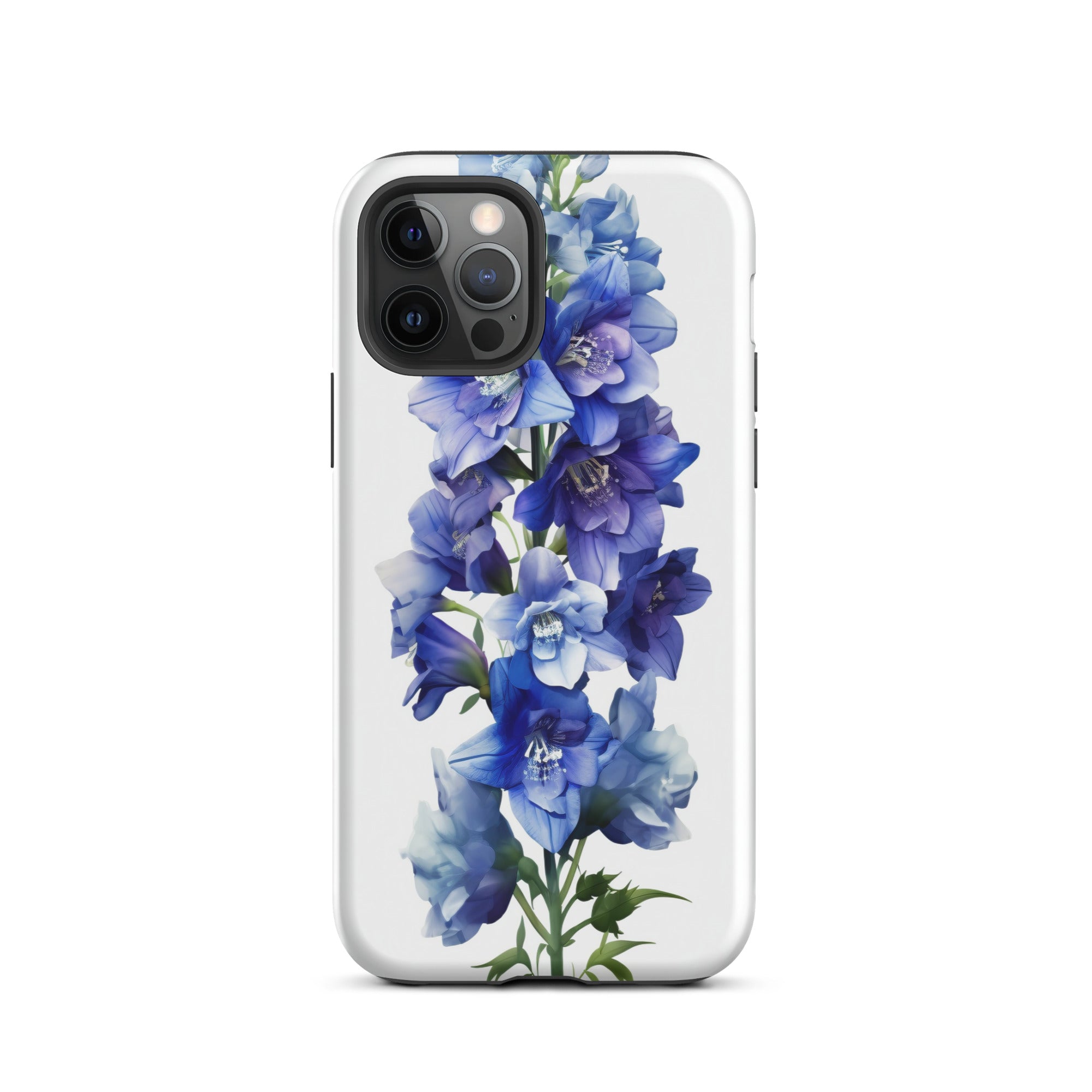 Delphinium Belladonna Flower iPhone Case by Visual Verse - Image 12