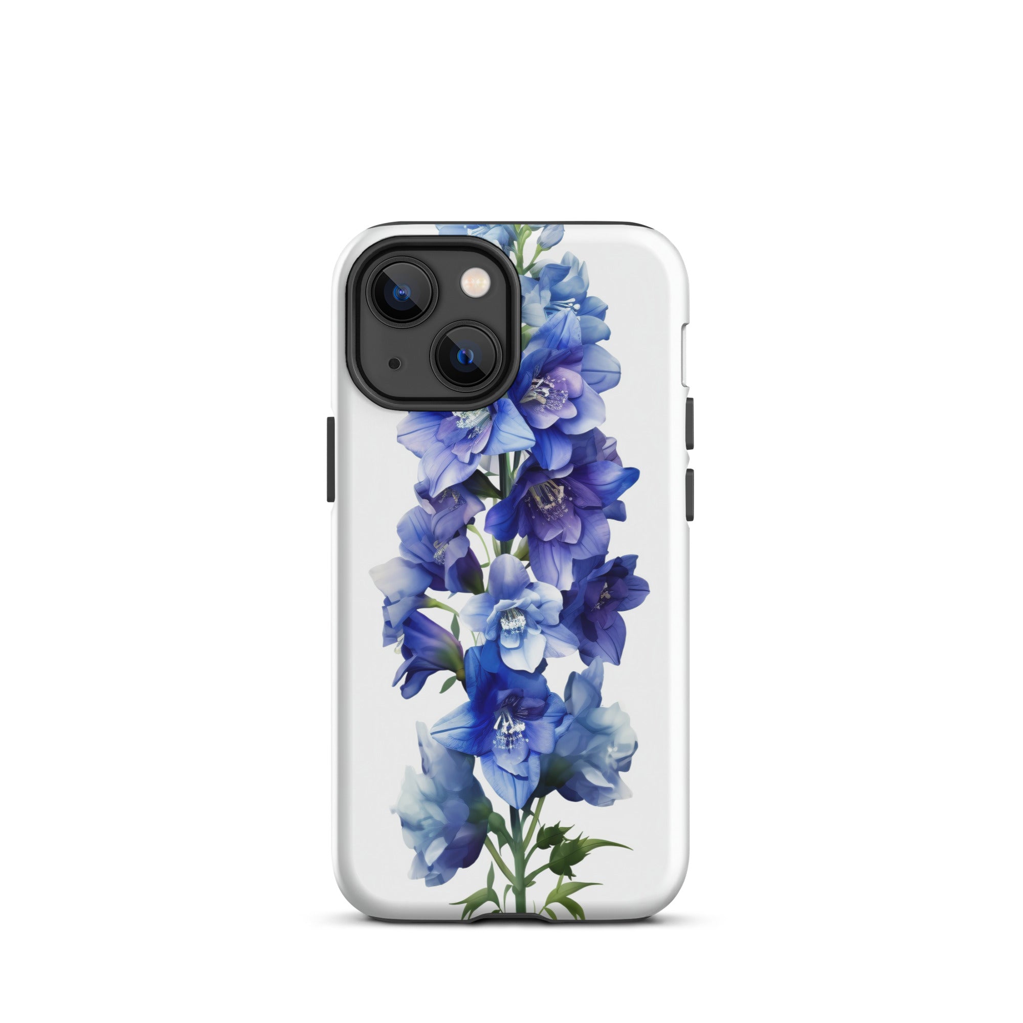 Delphinium Belladonna Flower iPhone Case by Visual Verse - Image 16