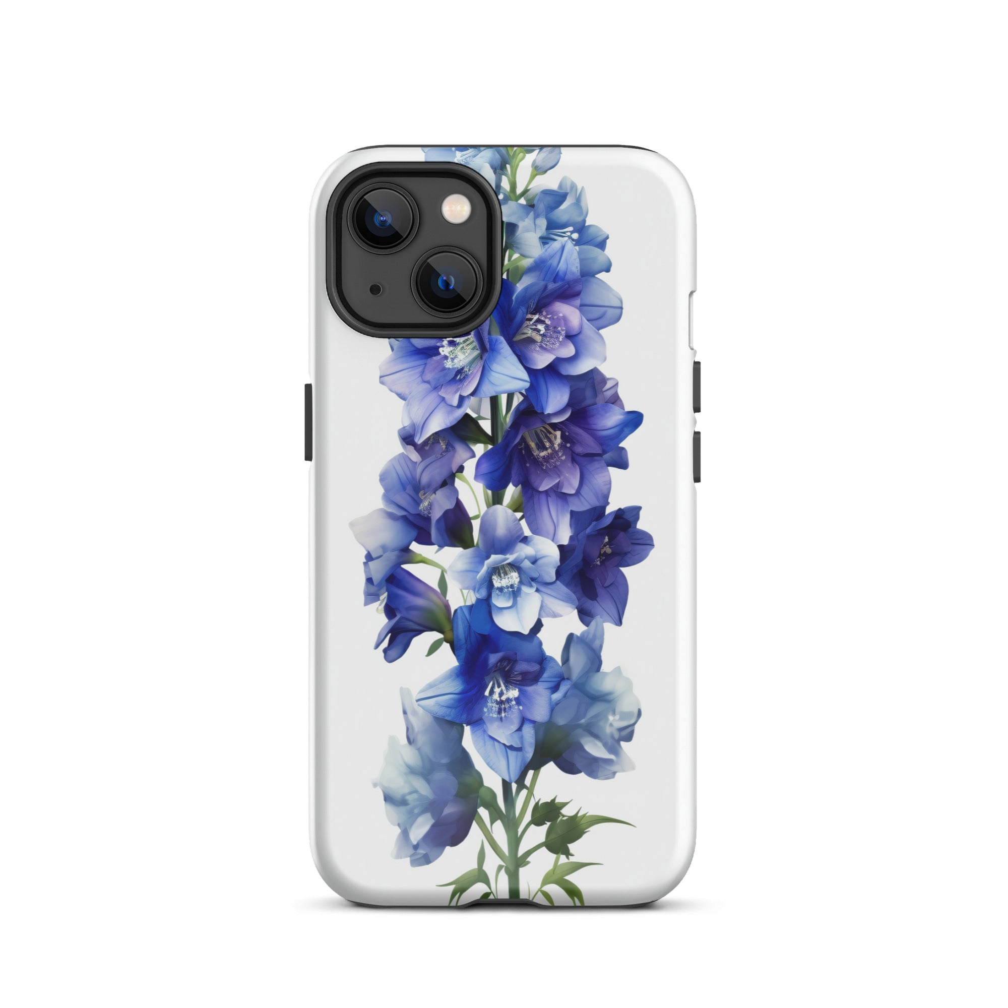 Delphinium Belladonna Flower iPhone Case by Visual Verse - Image 17