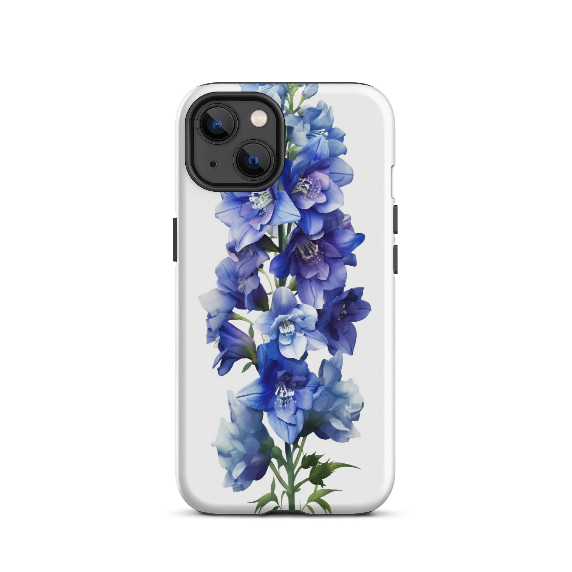 Delphinium Belladonna Flower iPhone Case by Visual Verse - Image 18