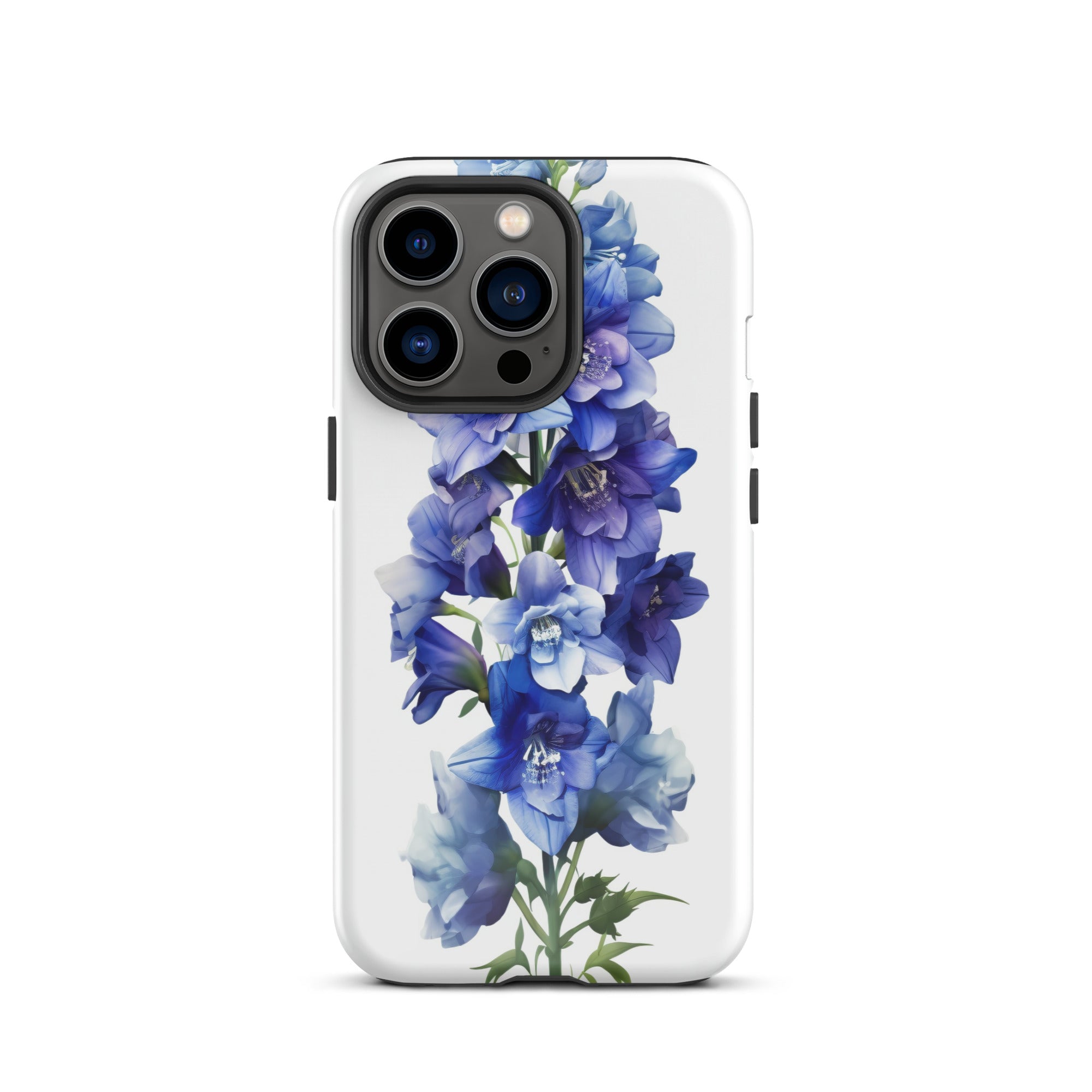 Delphinium Belladonna Flower iPhone Case by Visual Verse - Image 19