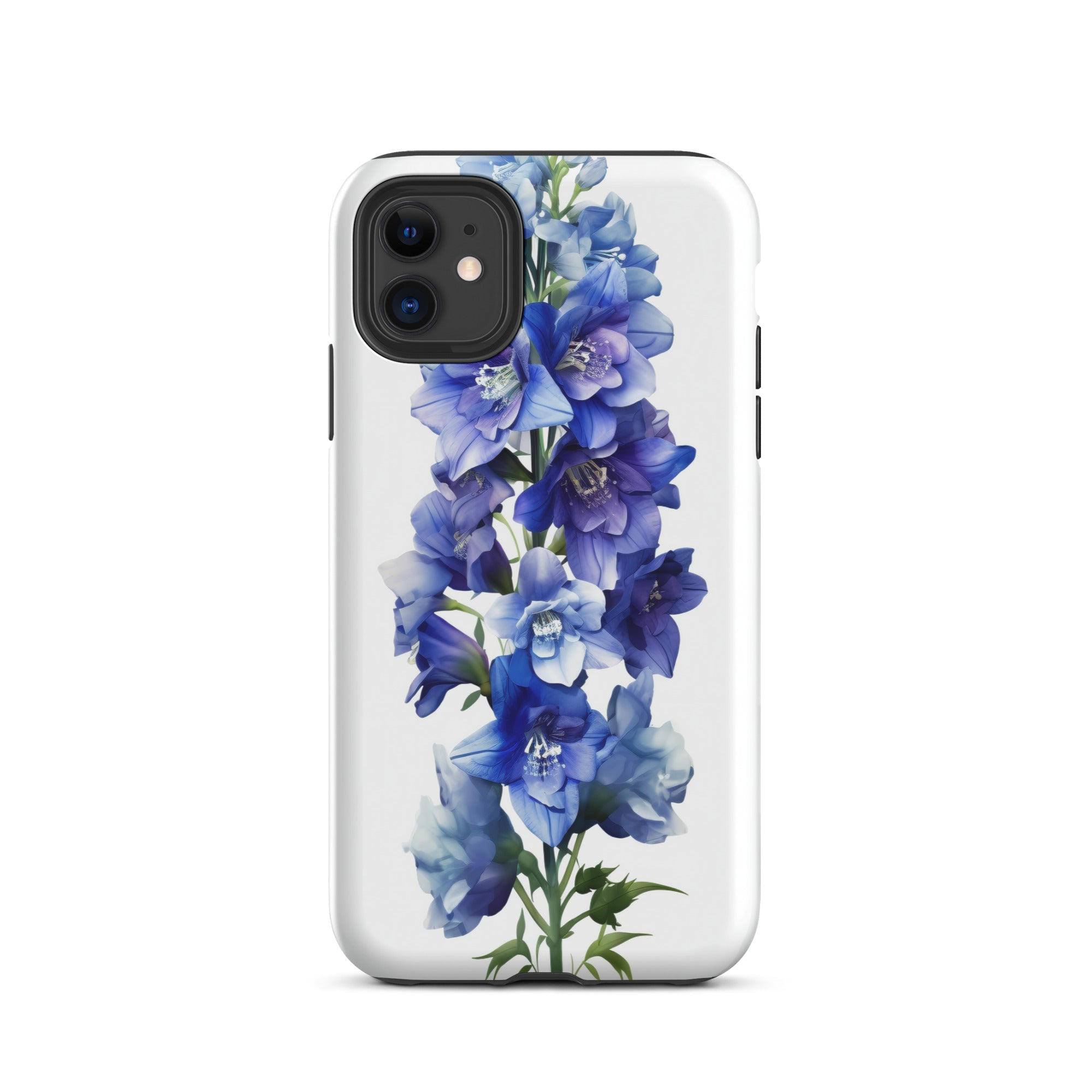 Delphinium Belladonna Flower iPhone Case by Visual Verse - Image 2