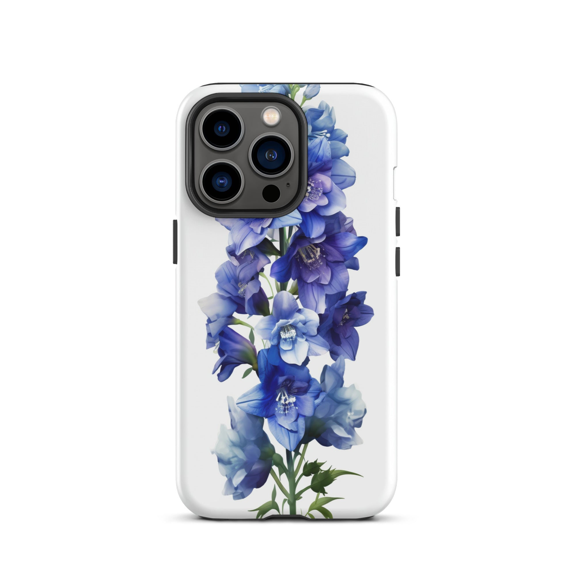 Delphinium Belladonna Flower iPhone Case by Visual Verse - Image 20