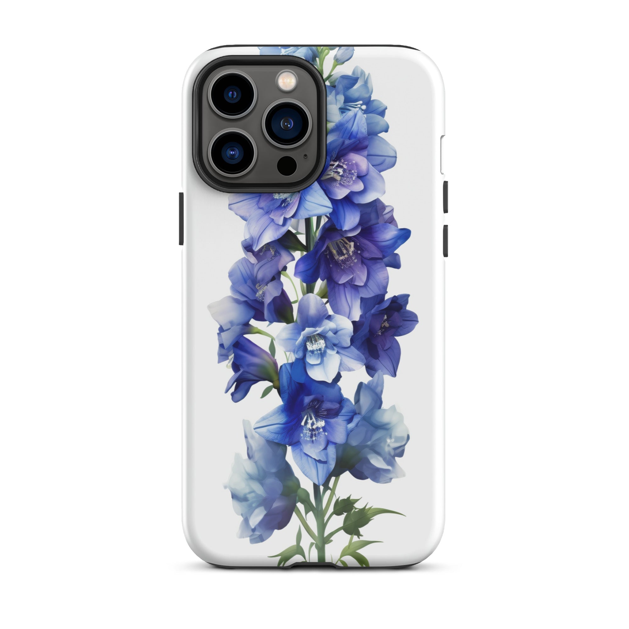 Delphinium Belladonna Flower iPhone Case by Visual Verse - Image 21