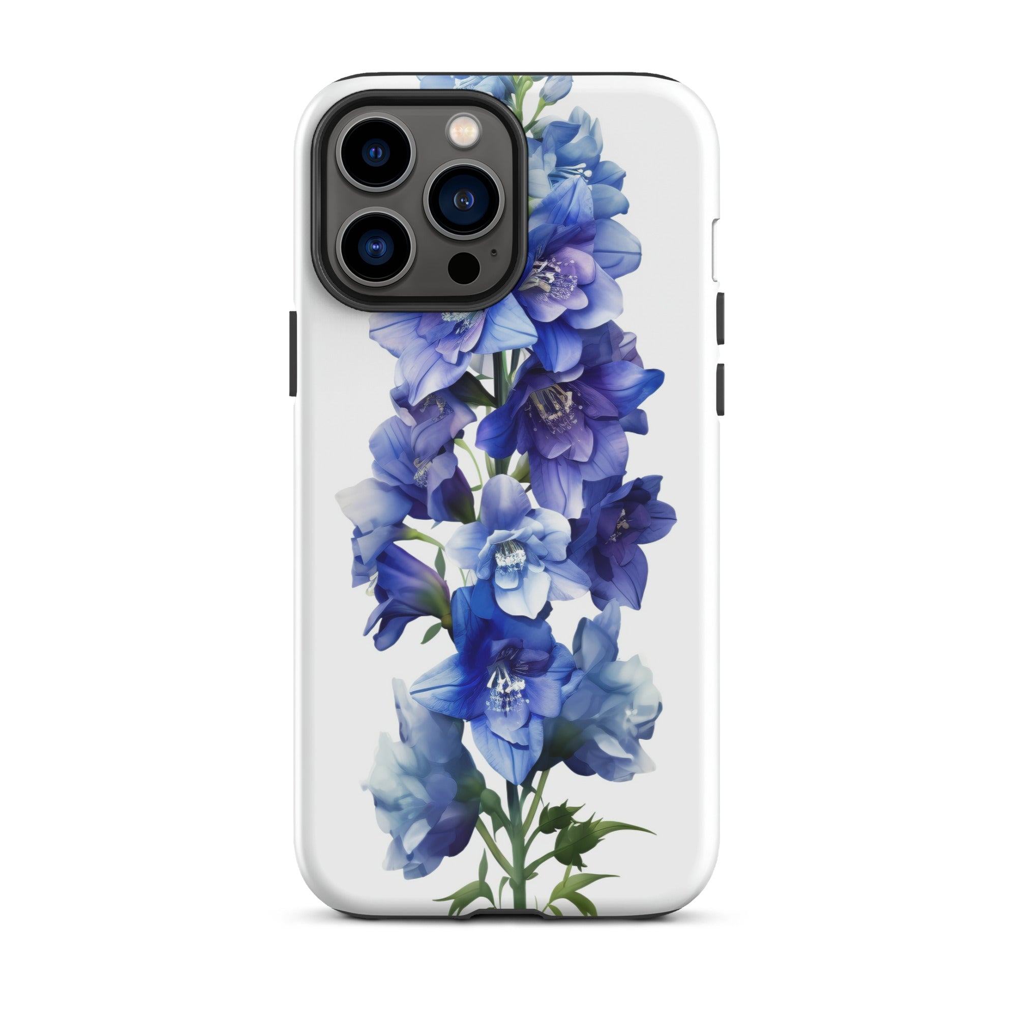 Delphinium Belladonna Flower iPhone Case by Visual Verse - Image 22