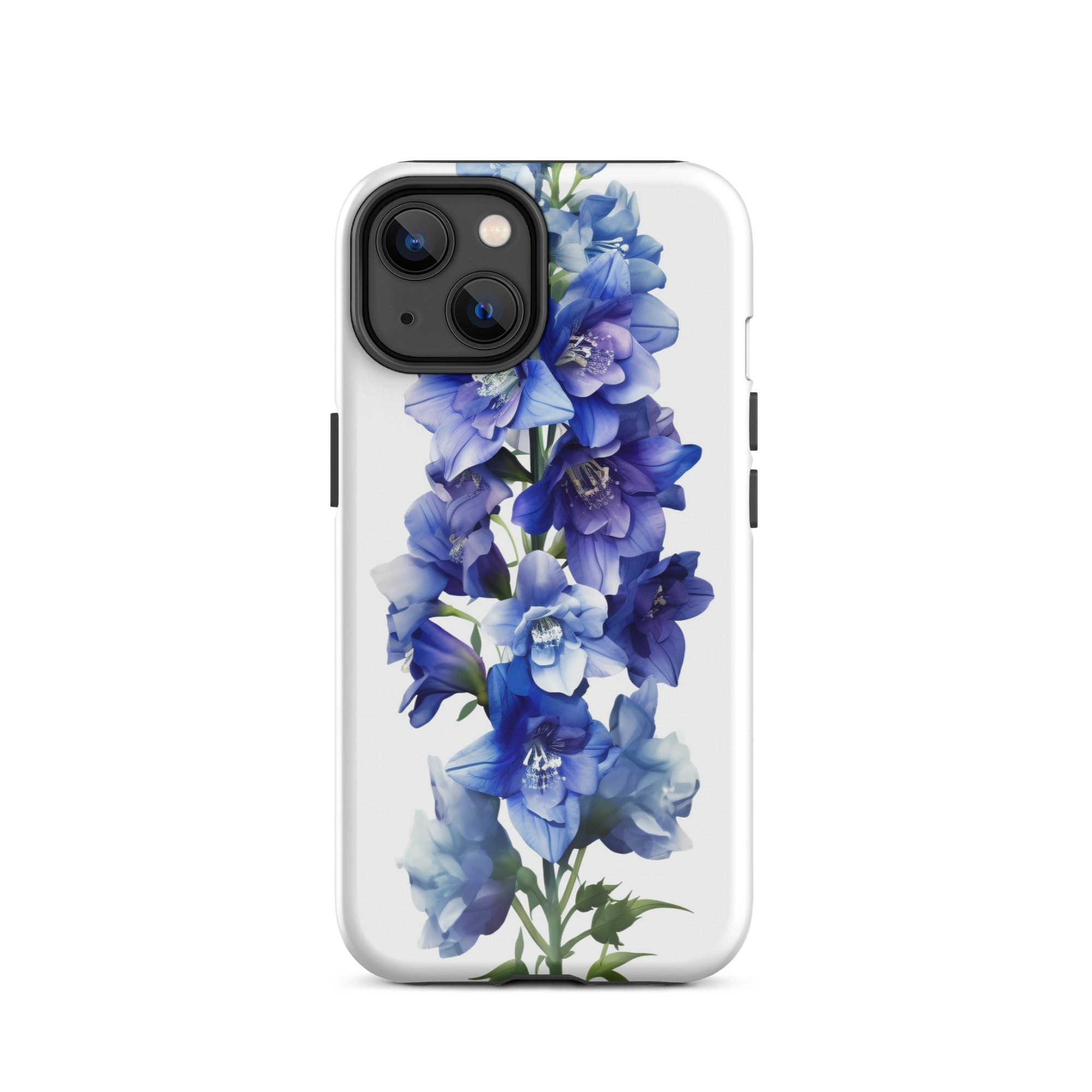 Delphinium Belladonna Flower iPhone Case by Visual Verse - Image 23