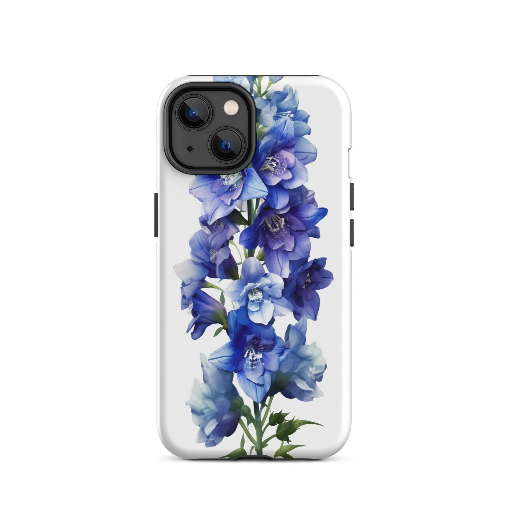 Delphinium Belladonna Flower iPhone Case by Visual Verse - Image 24
