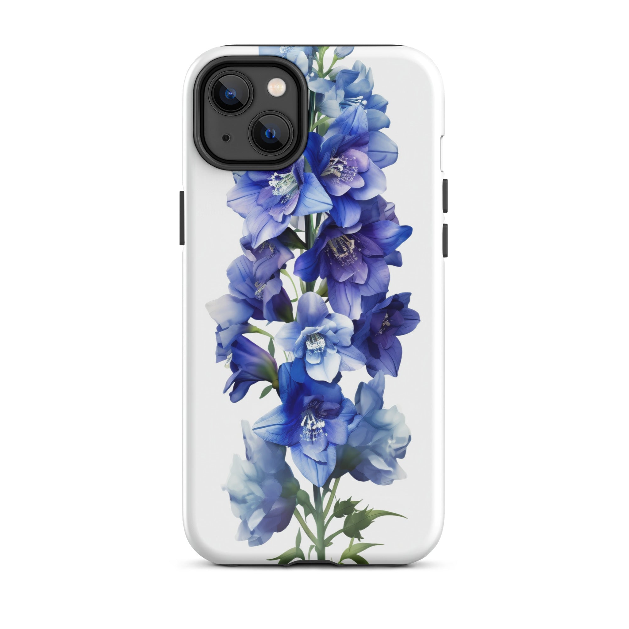 Delphinium Belladonna Flower iPhone Case by Visual Verse - Image 25