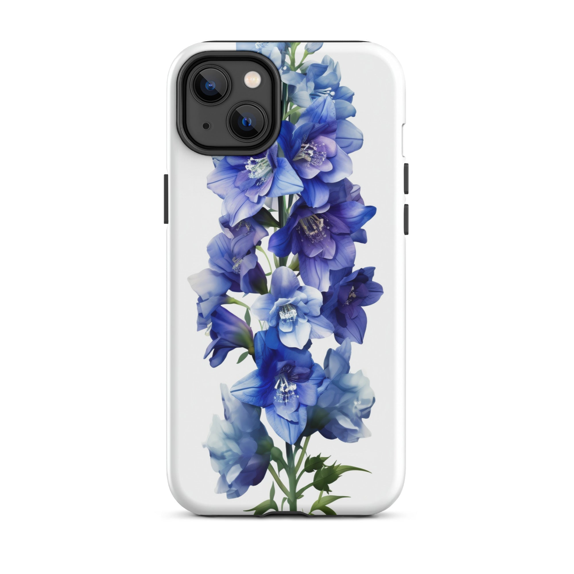 Delphinium Belladonna Flower iPhone Case by Visual Verse - Image 26