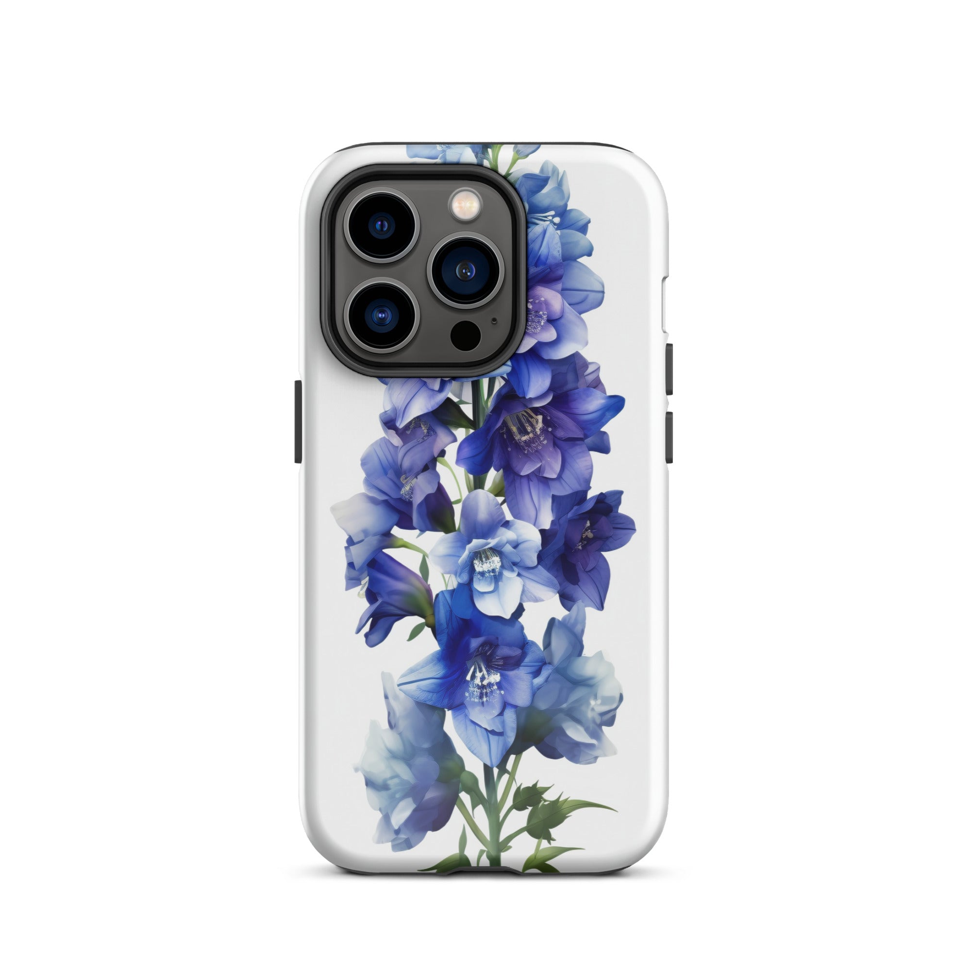 Delphinium Belladonna Flower iPhone Case by Visual Verse - Image 27