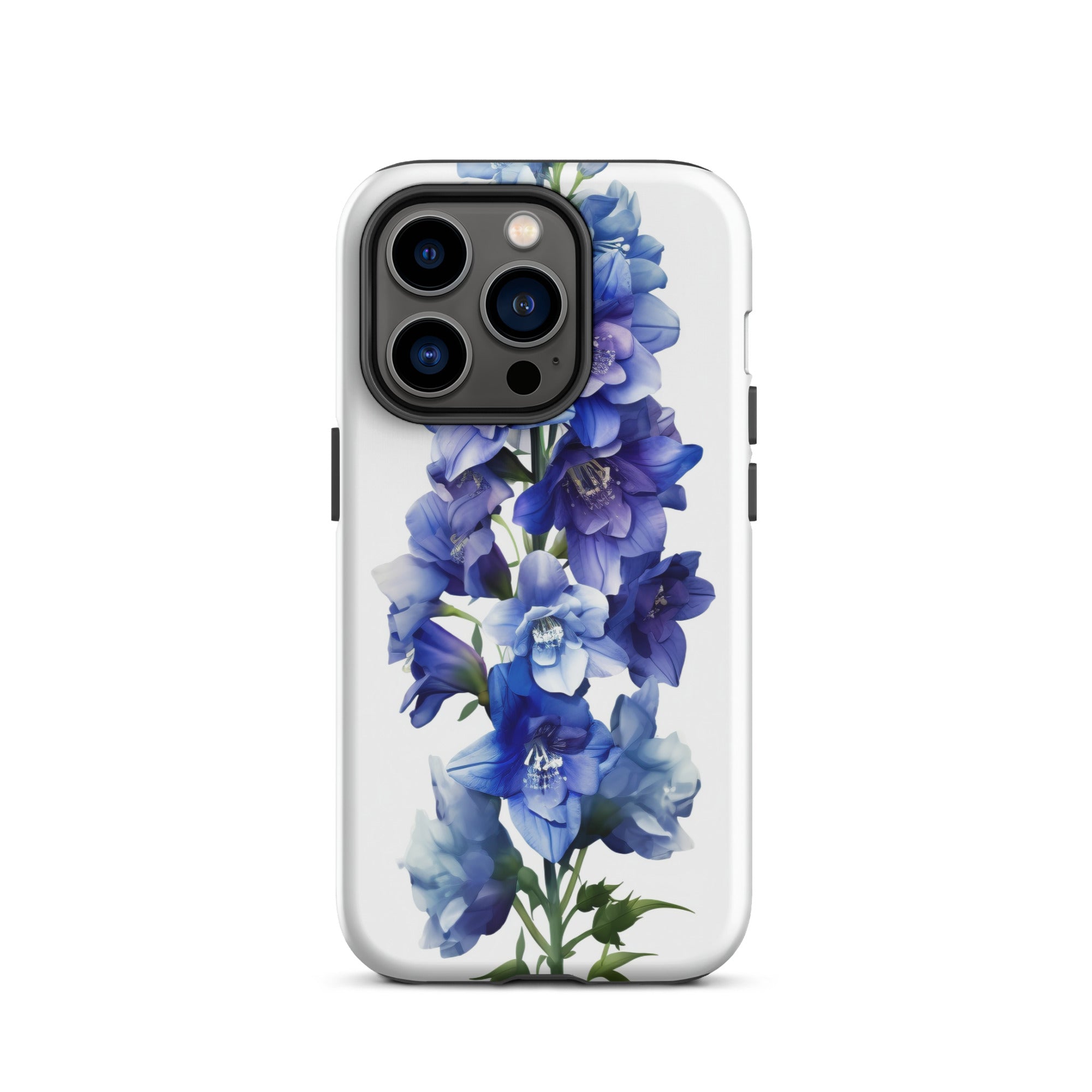 Delphinium Belladonna Flower iPhone Case by Visual Verse - Image 28