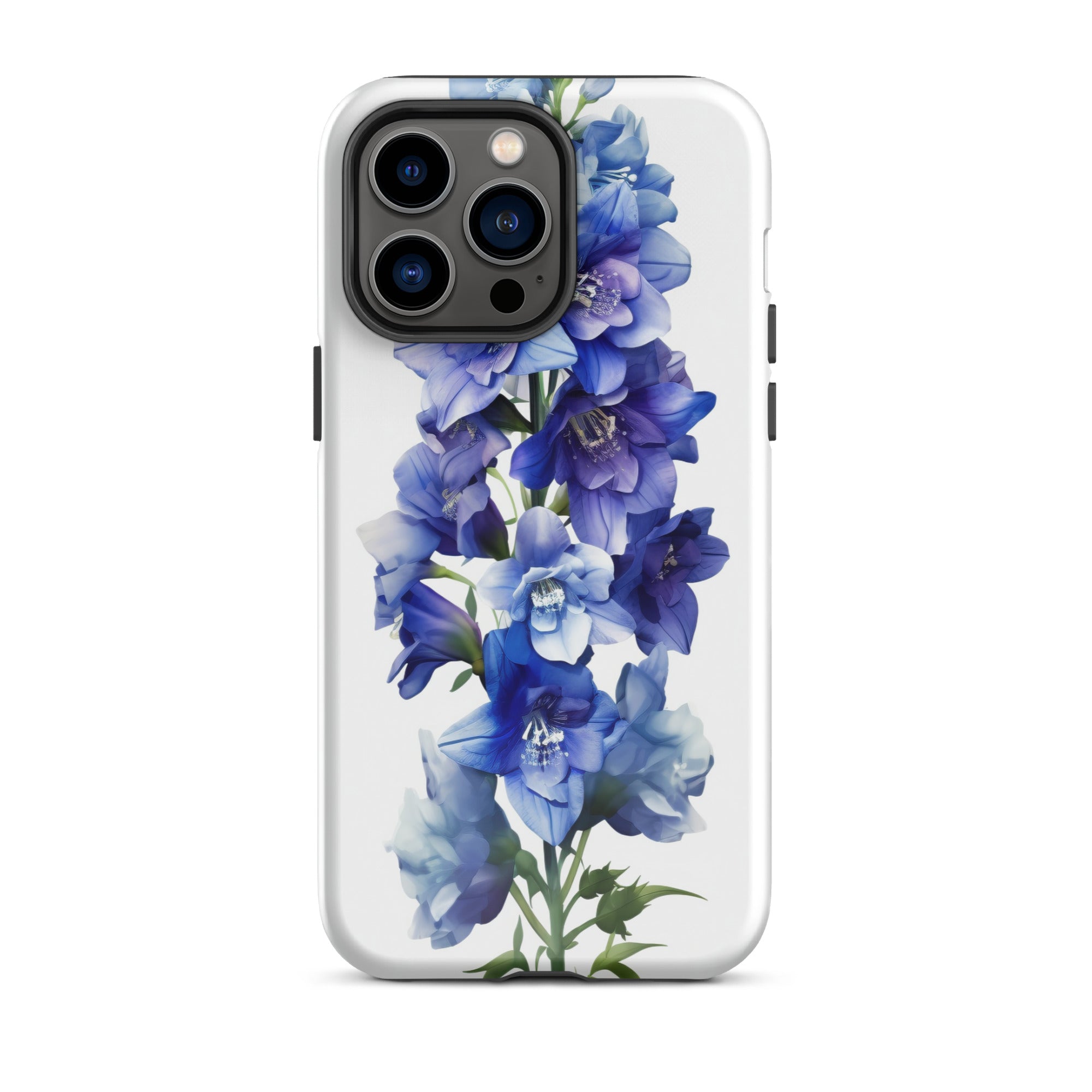Delphinium Belladonna Flower iPhone Case by Visual Verse - Image 29