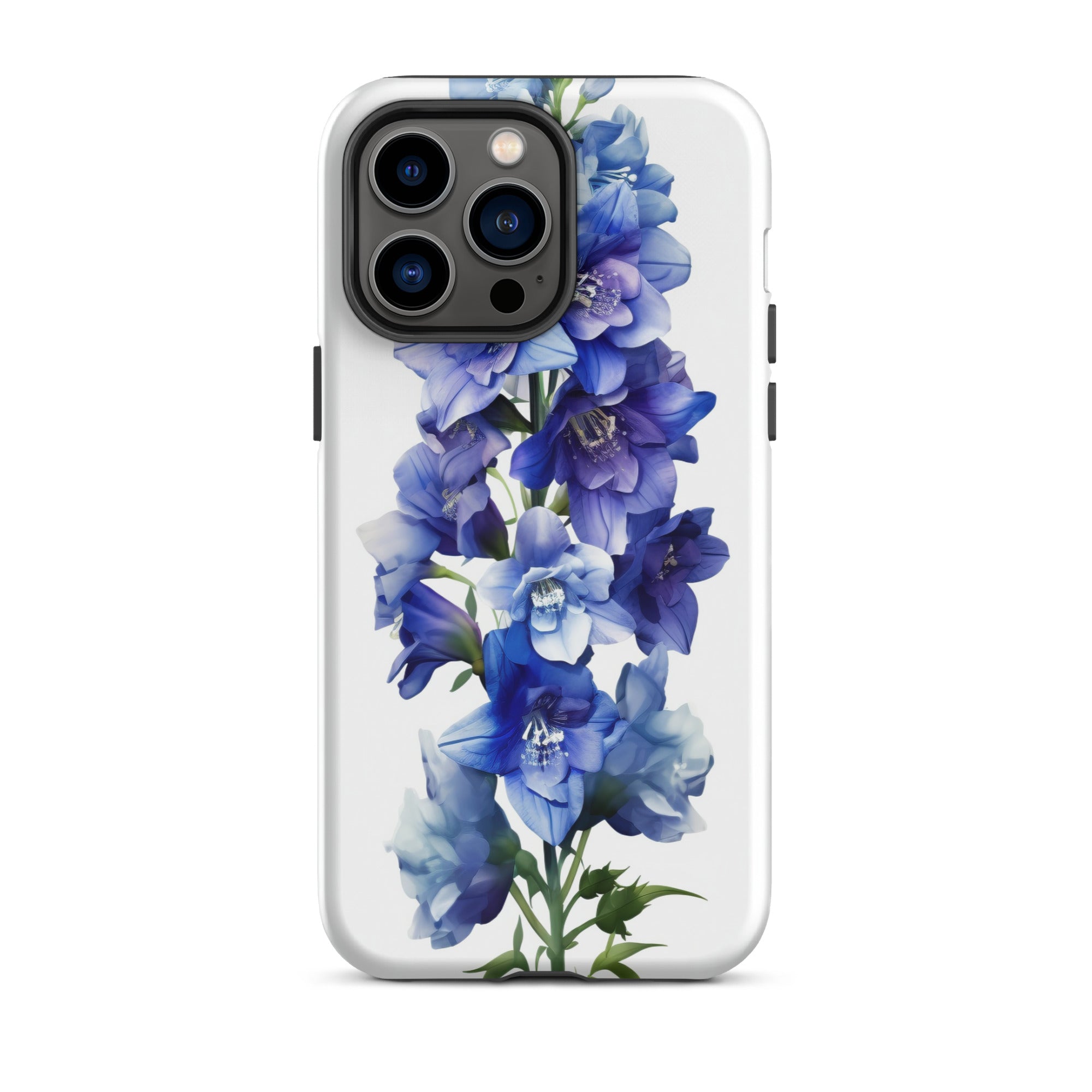 Delphinium Belladonna Flower iPhone Case by Visual Verse - Image 30