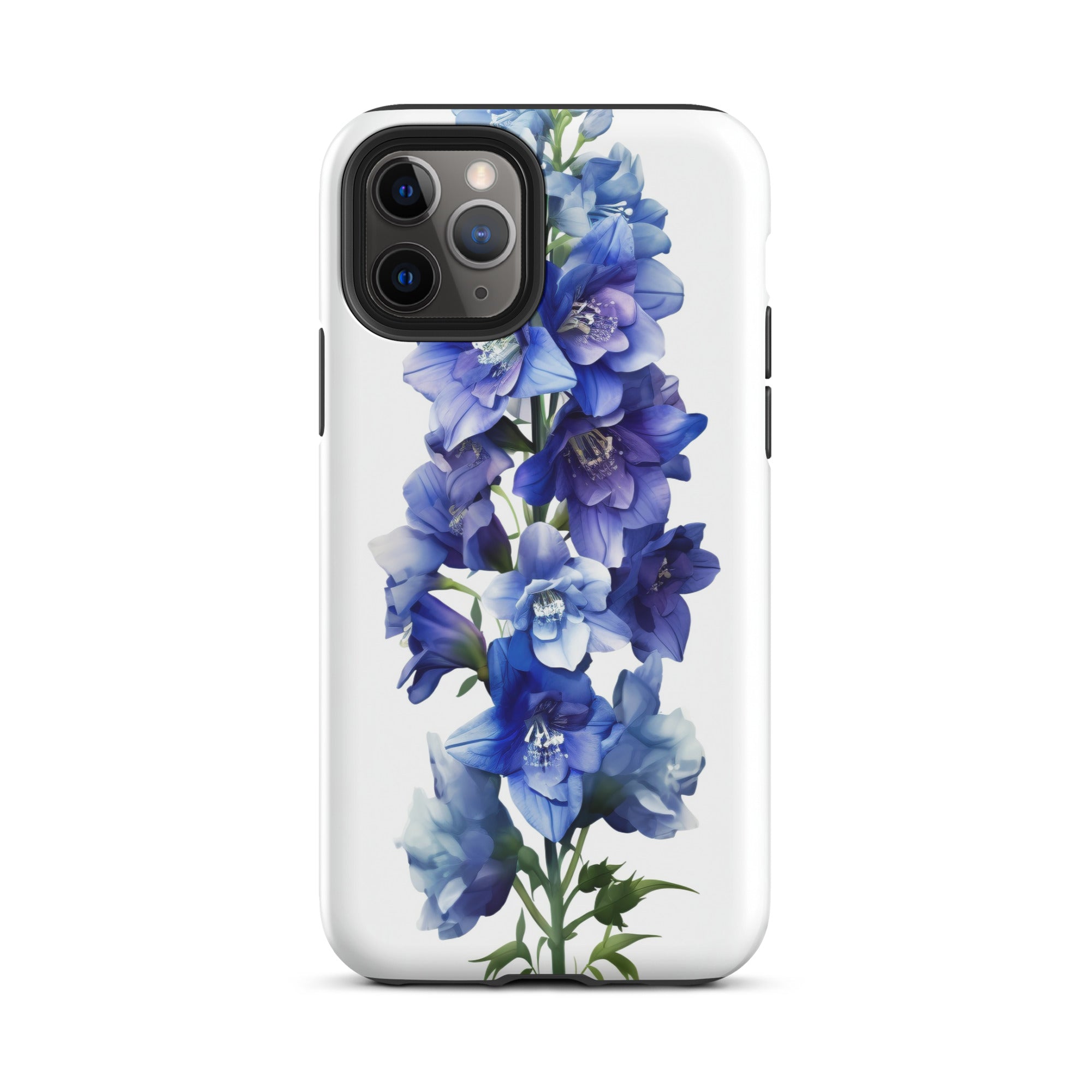 Delphinium Belladonna Flower iPhone Case by Visual Verse - Image 4