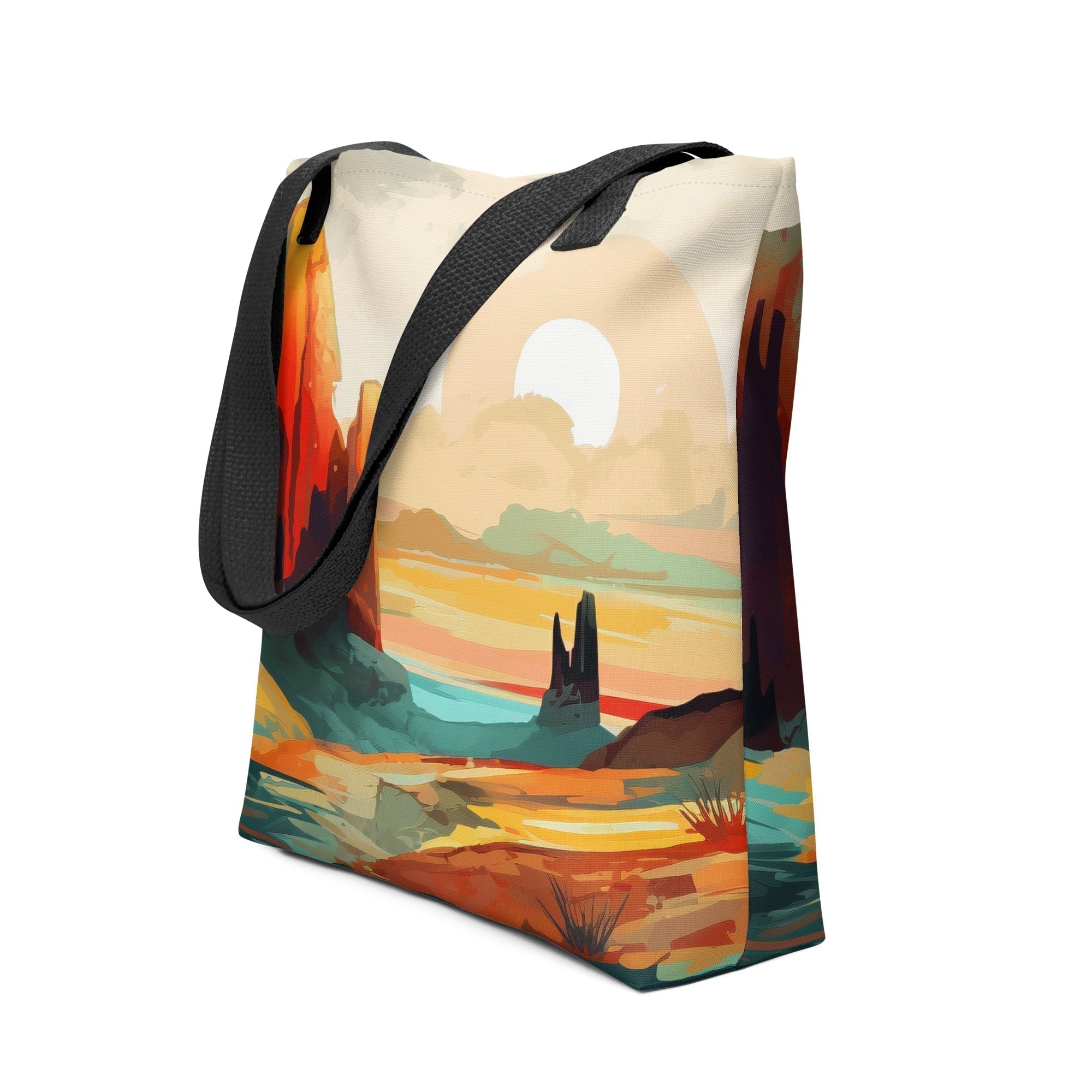 Dessert Sunset Tote Bag by Visual Verse - Image 1