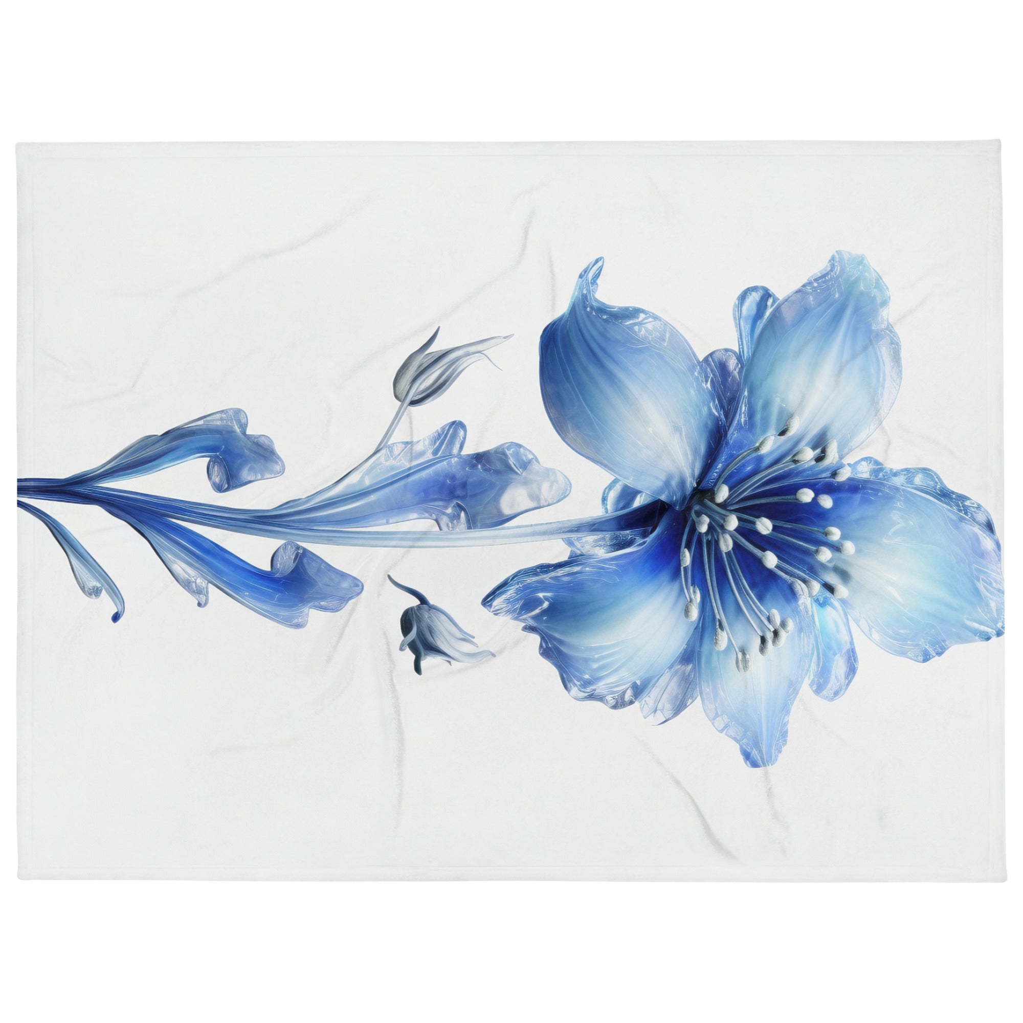 Didiscus Flower Blanket by Visual Verse - Image 1