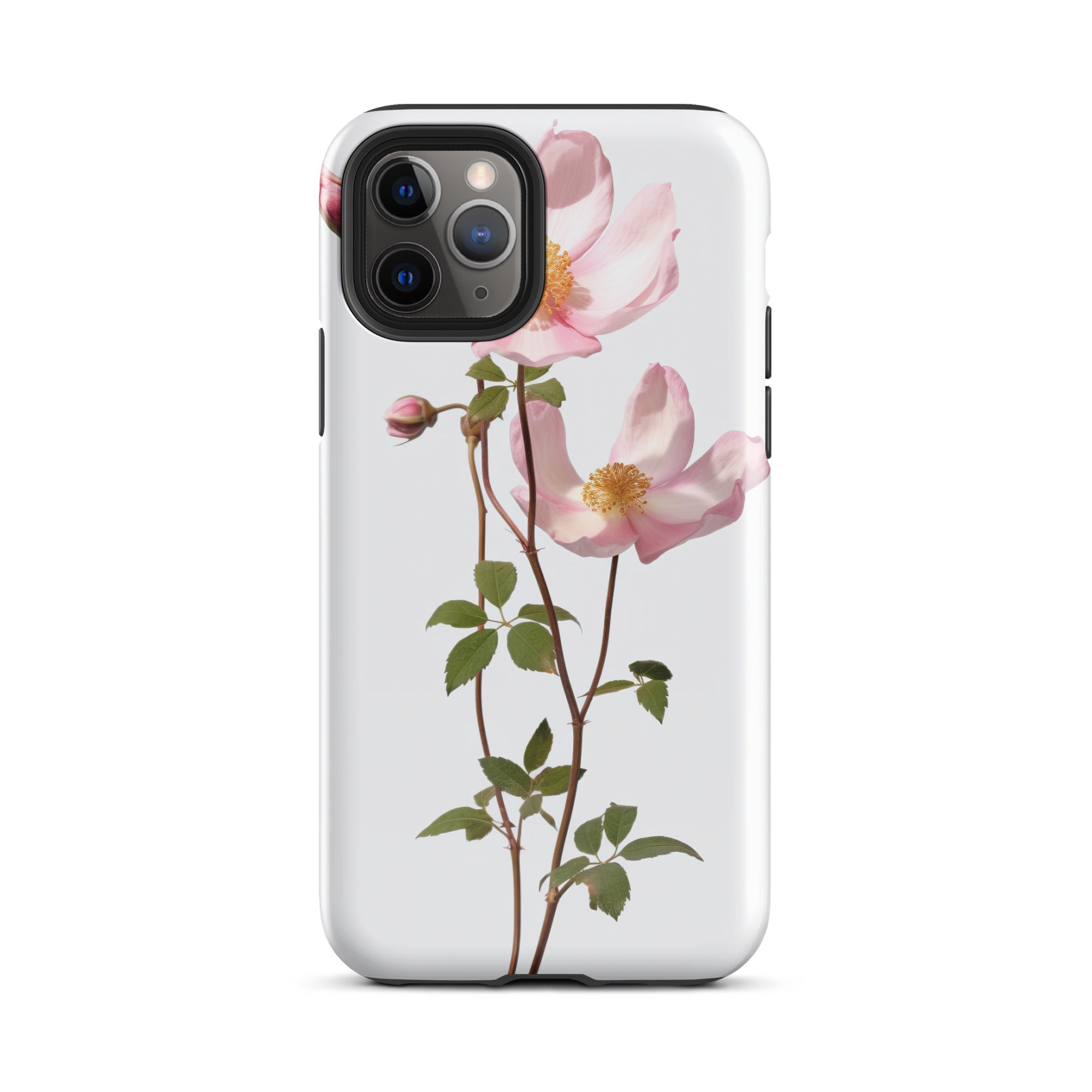 Dog Rose Flower iPhone Case by Visual Verse - Image 3