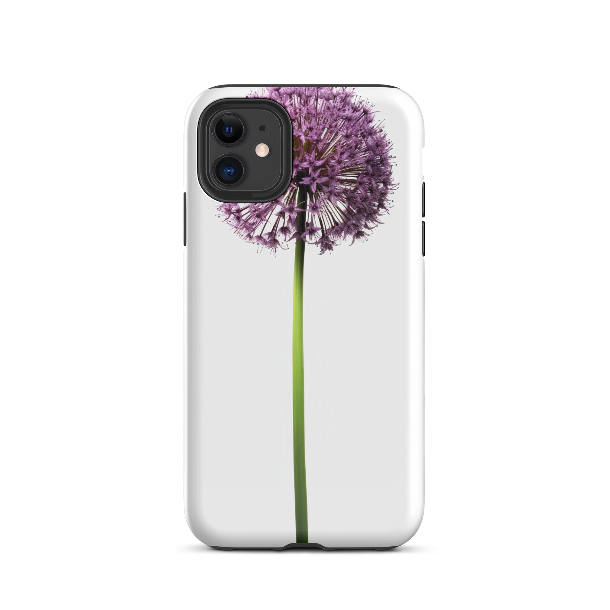 Drumstick Allium Flower iPhone Case by Visual Verse - Image 1