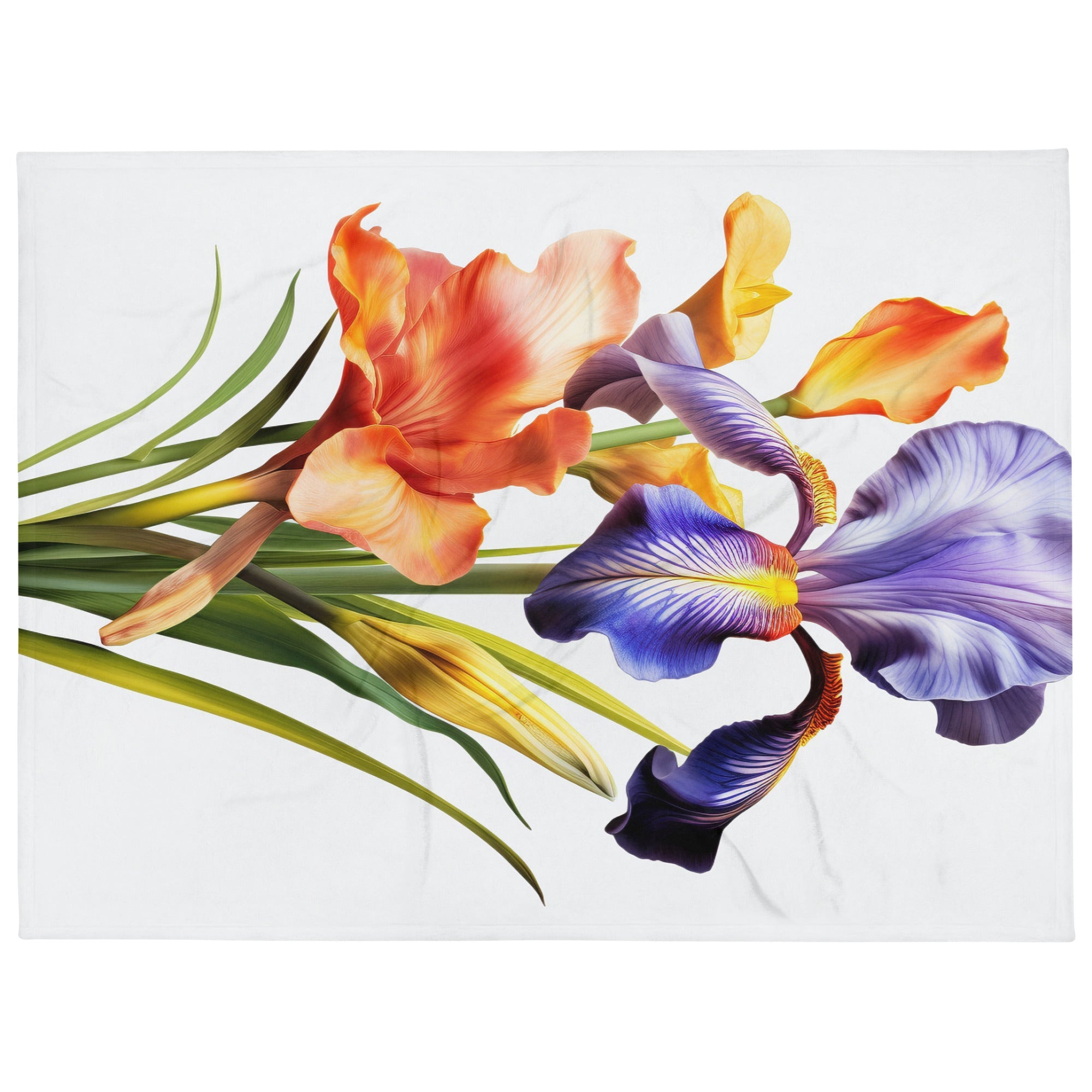Dutch Iris Flower Blanket by Visual Verse - Image 1