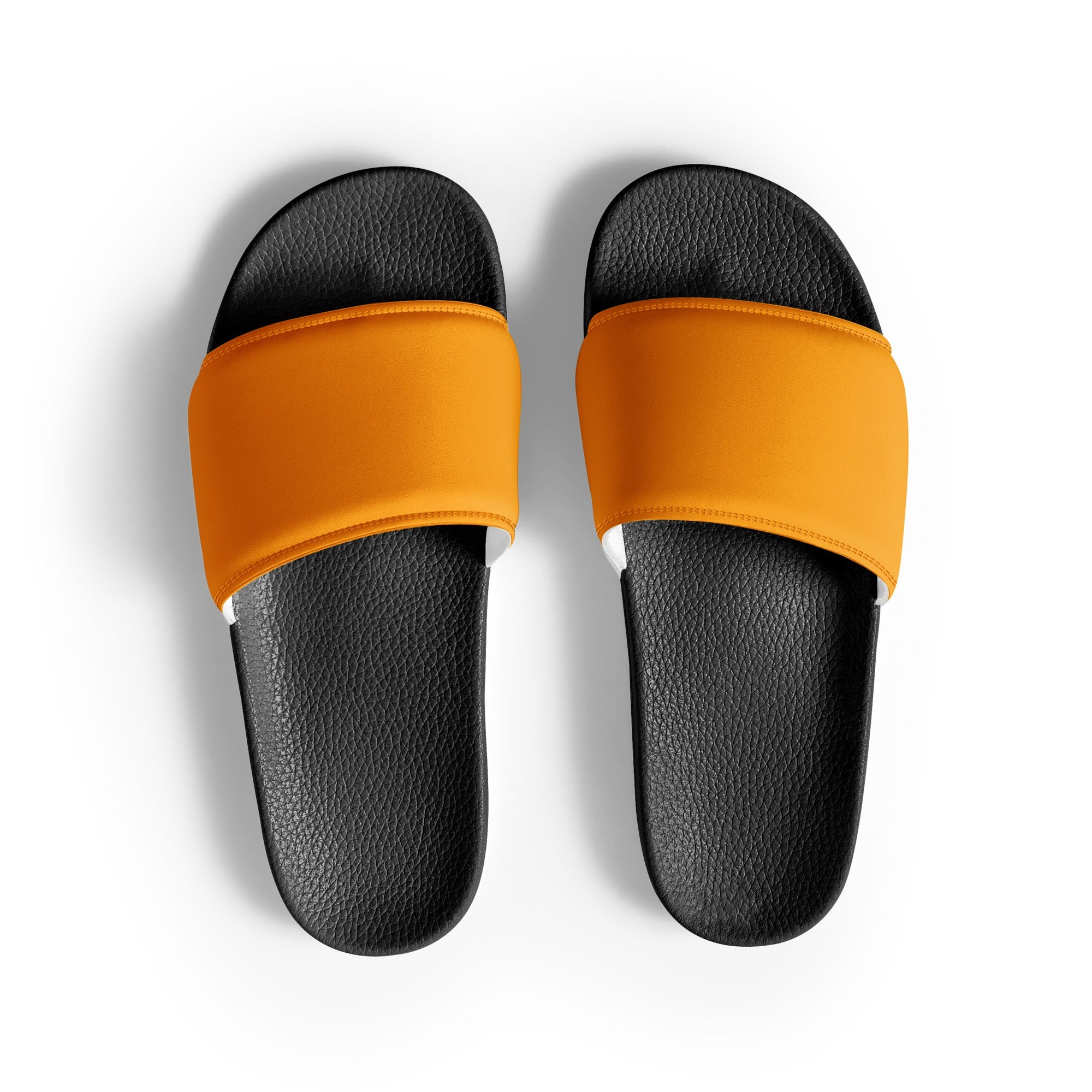 Dutch Orange Color Women's Slides by Visual Verse - Image 1