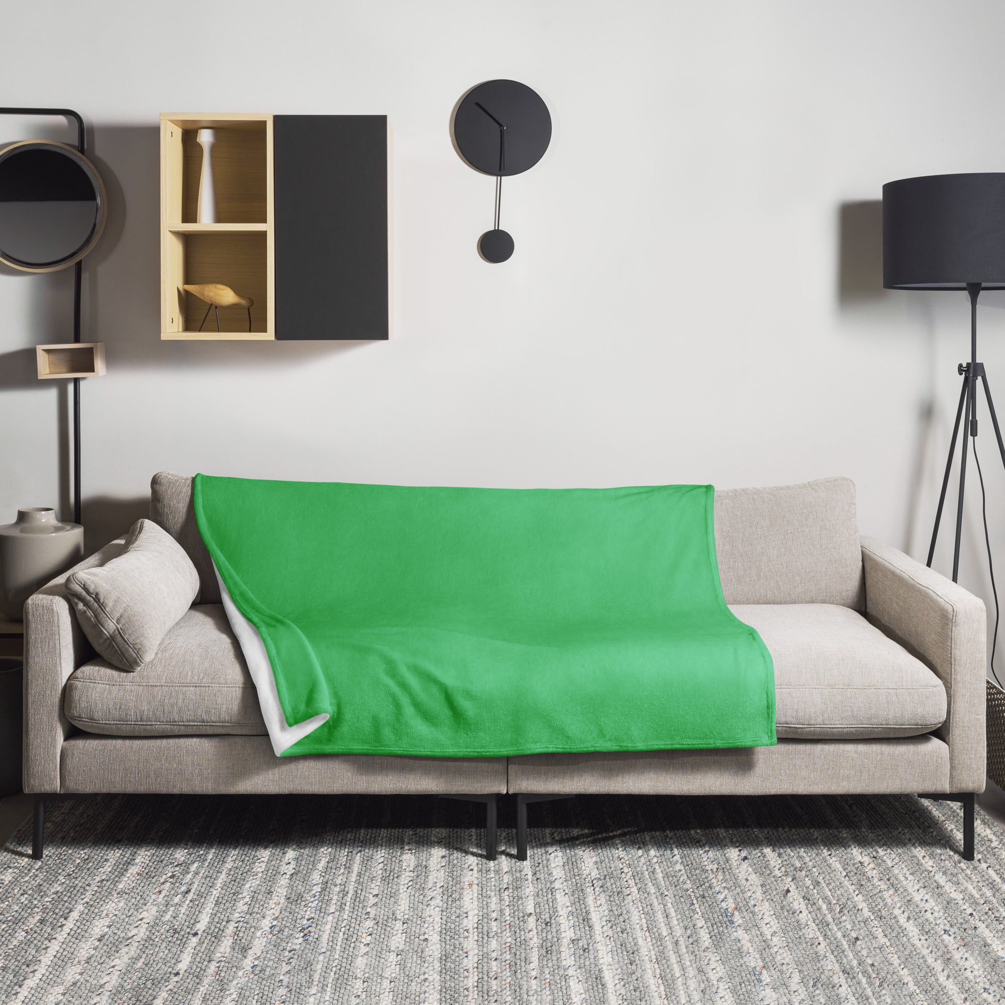 Emerald Color Blanket by Visual Verse - Image 1