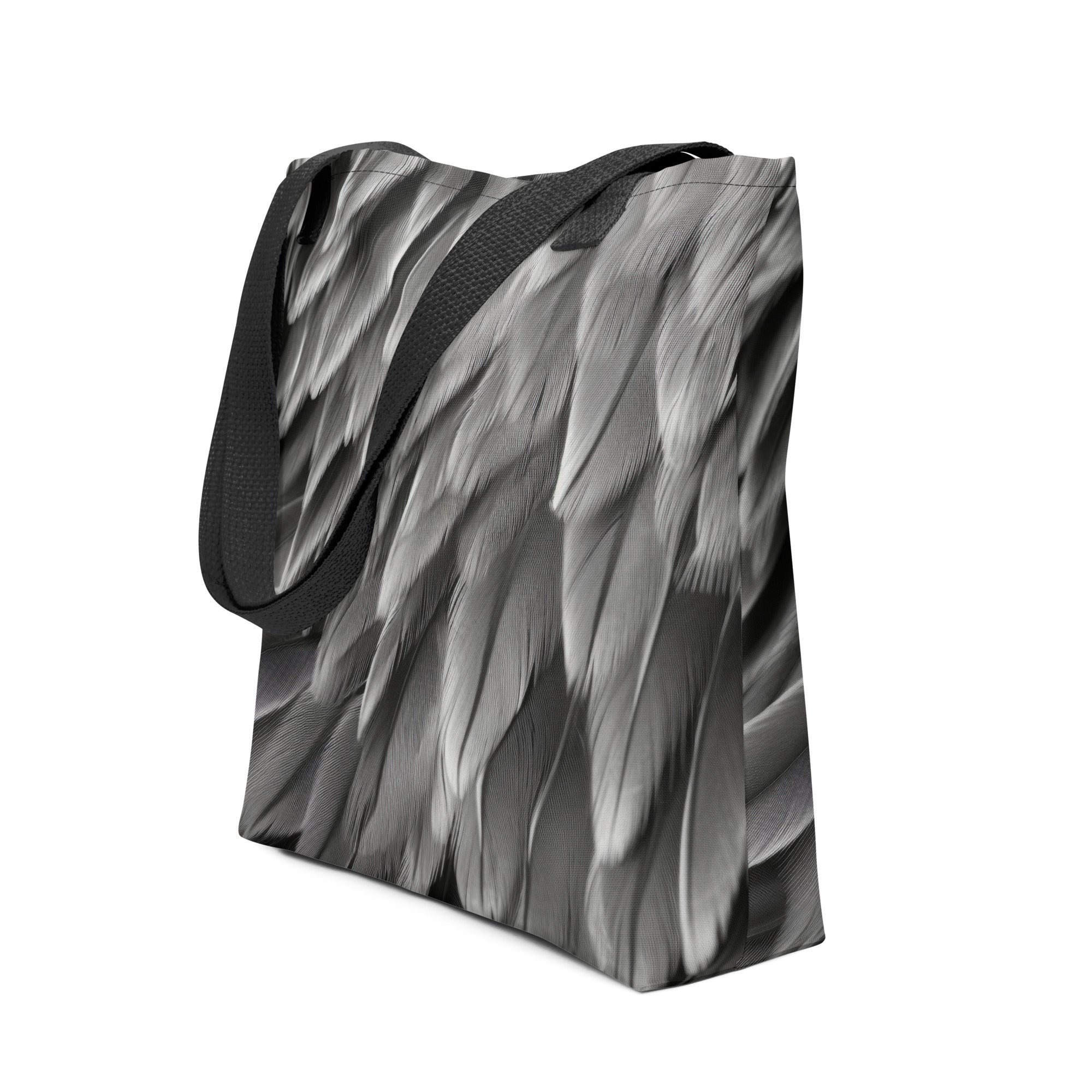 Emperor Penguin Feather Tote Bag by Visual Verse - Image 1