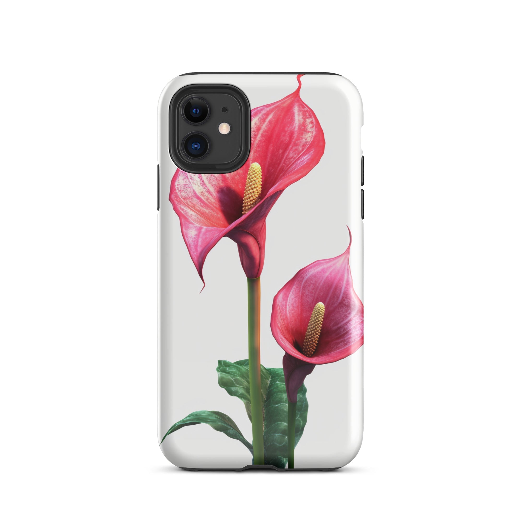 Flamingo Flower iPhone Case by Visual Verse - Image 1