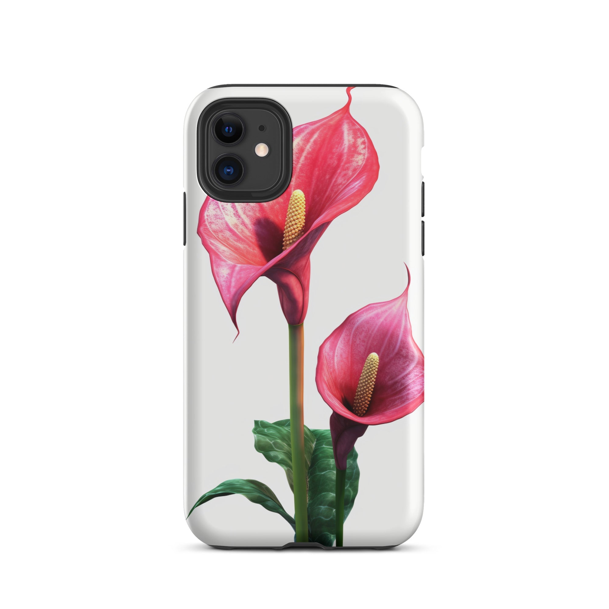 Flamingo Flower iPhone Case by Visual Verse - Image 2