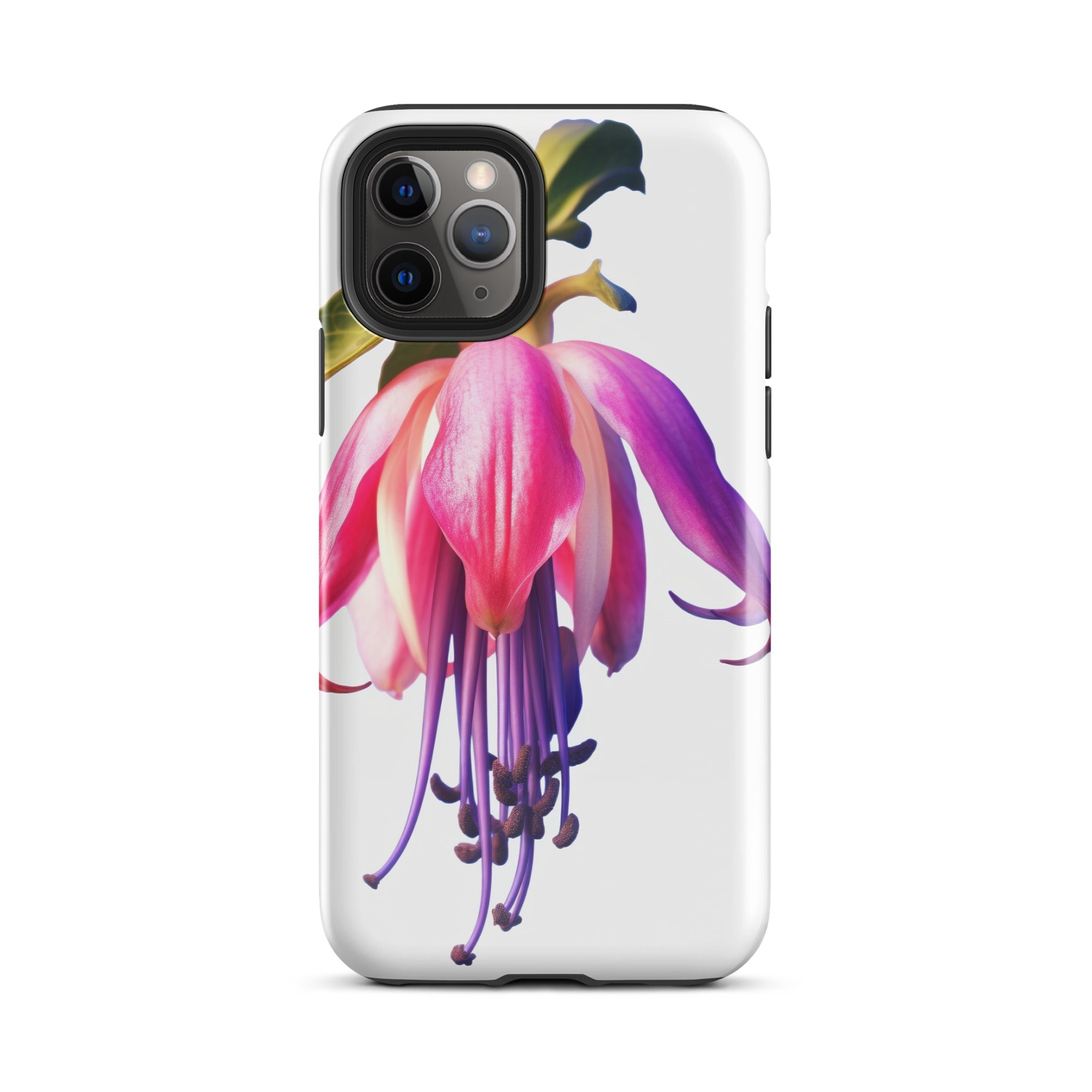Fuchsia Flower iPhone Case by Visual Verse - Image 3