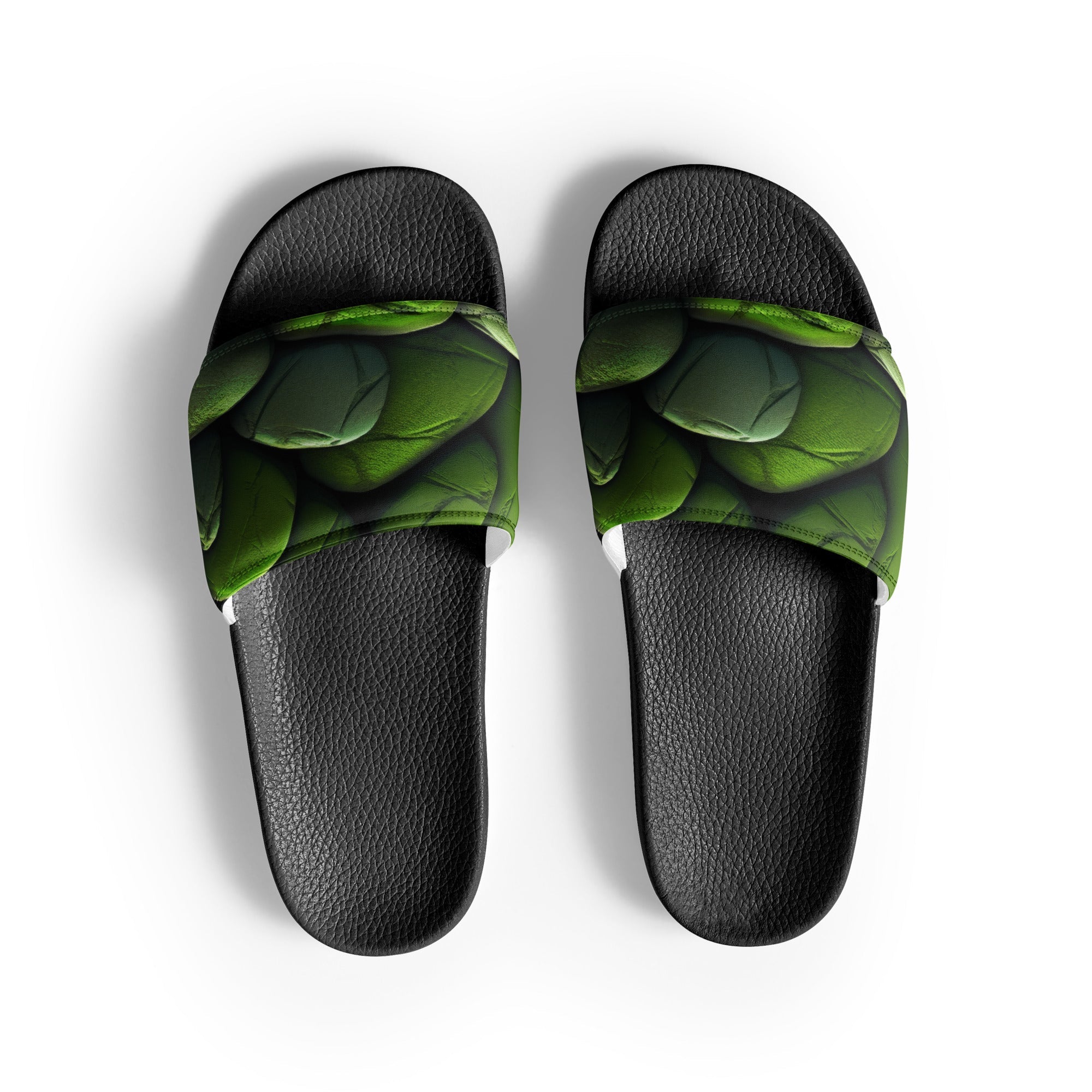 Gaspeite Rock Men's Slides by Visual Verse - Image 1
