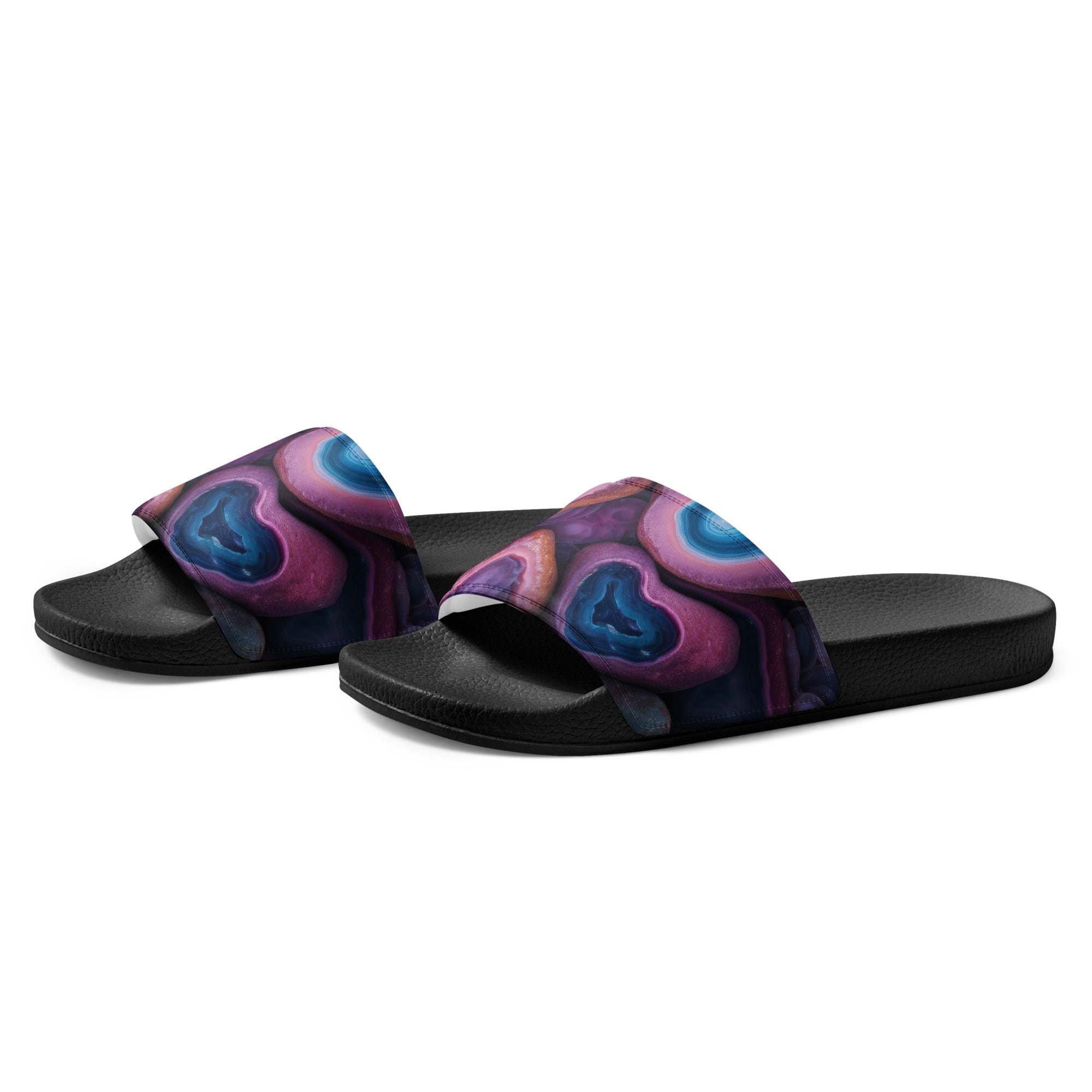 Geode Rock Men's Slides by Visual Verse - Image 3