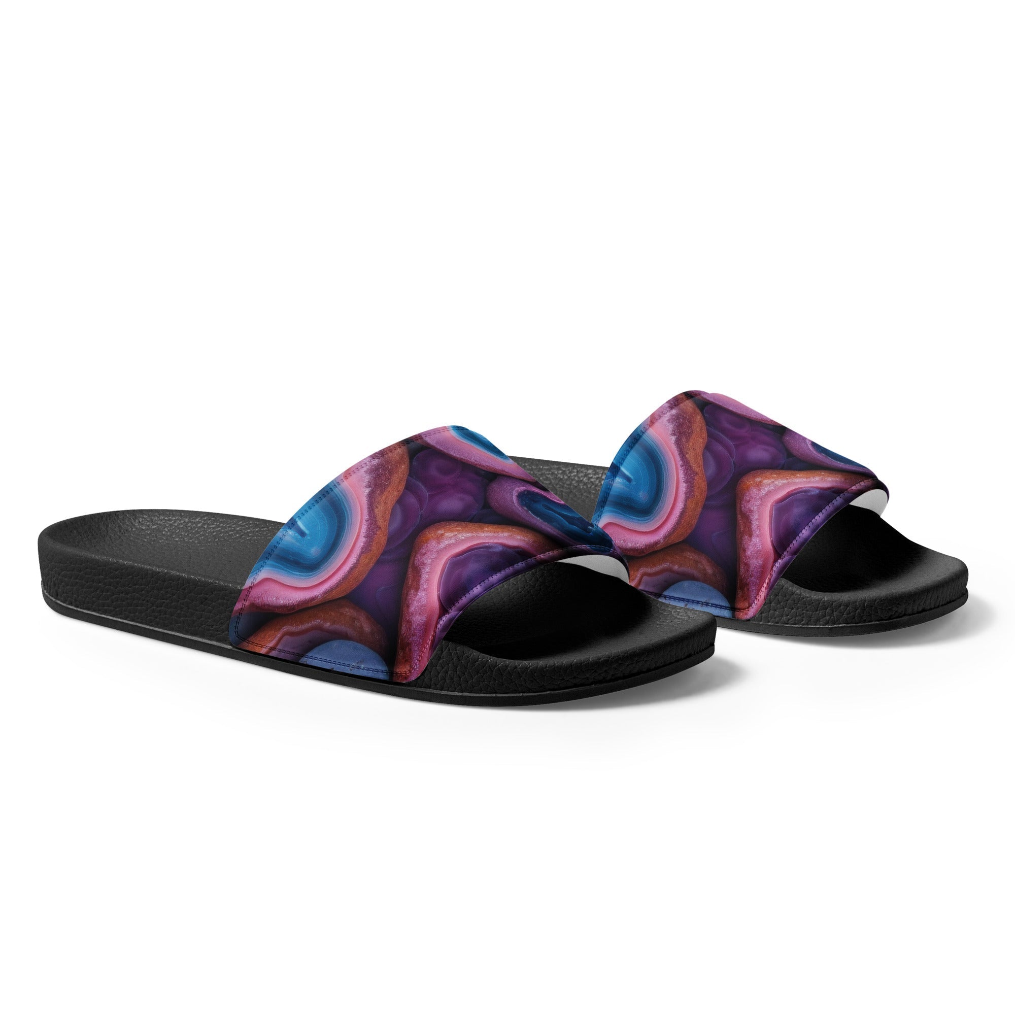 Geode Rock Men's Slides by Visual Verse - Image 4